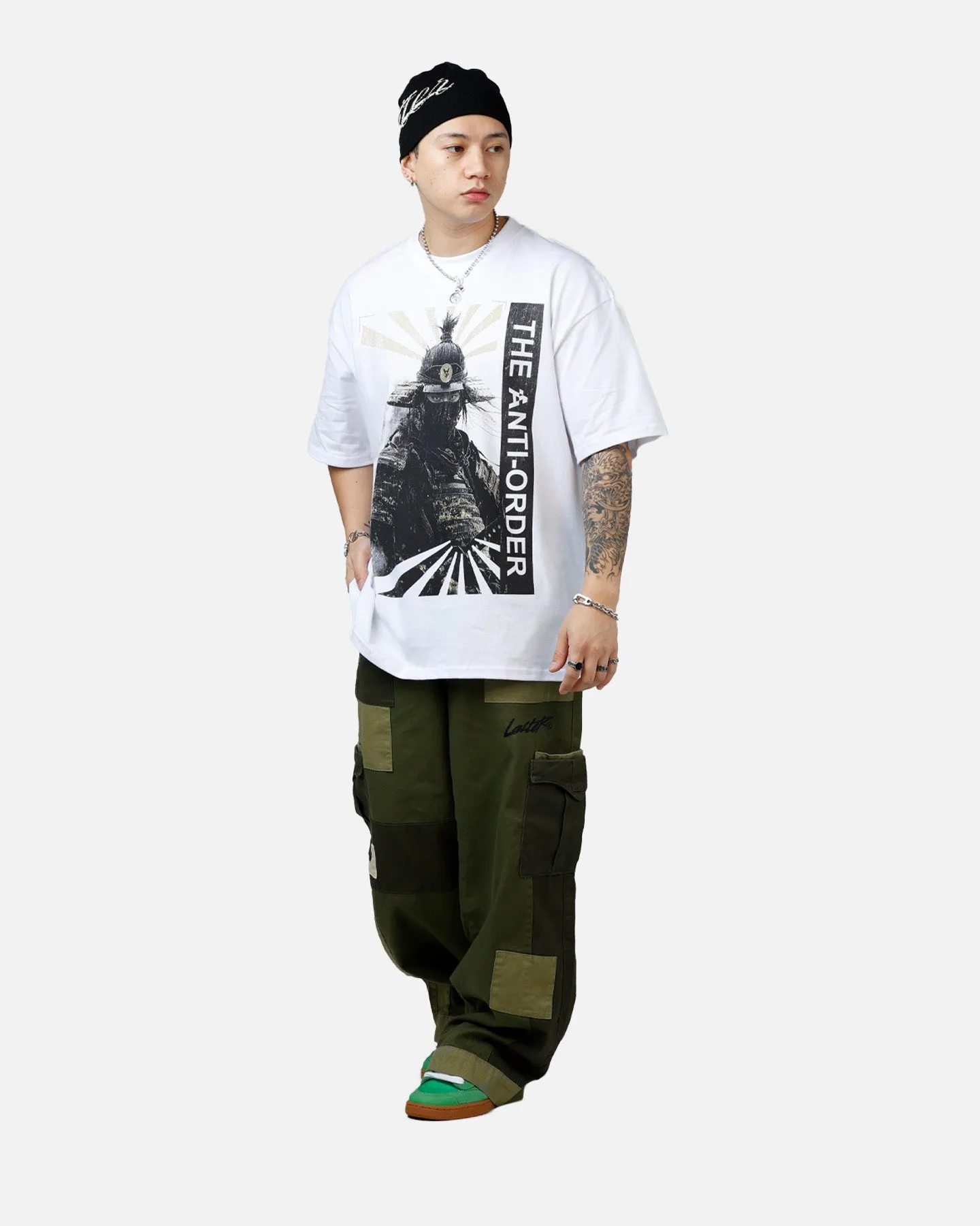 The Anti Order Human Drop T-Shirt White sold by Culture Kings product image thumbnail 3