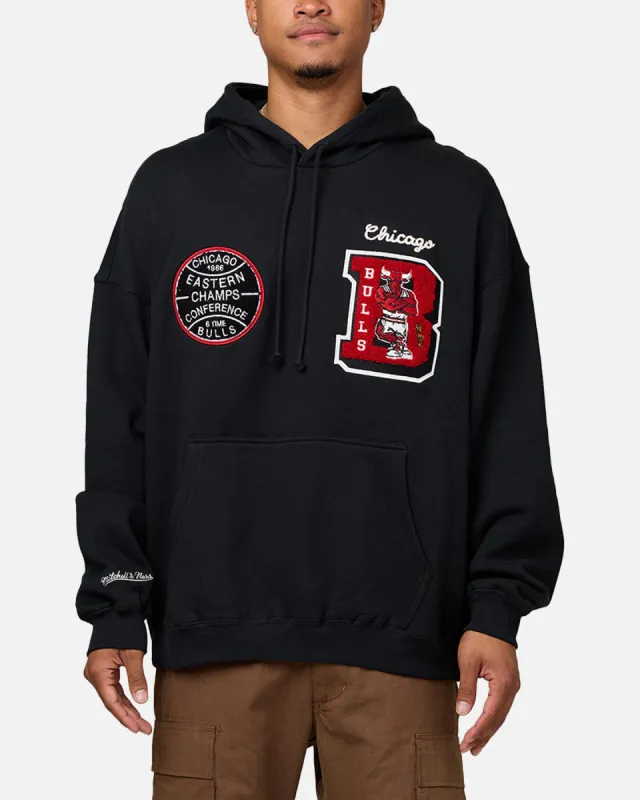 Mitchell & Ness Chicago Bulls Conference Hoodie Faded Black sold by Culture Kings