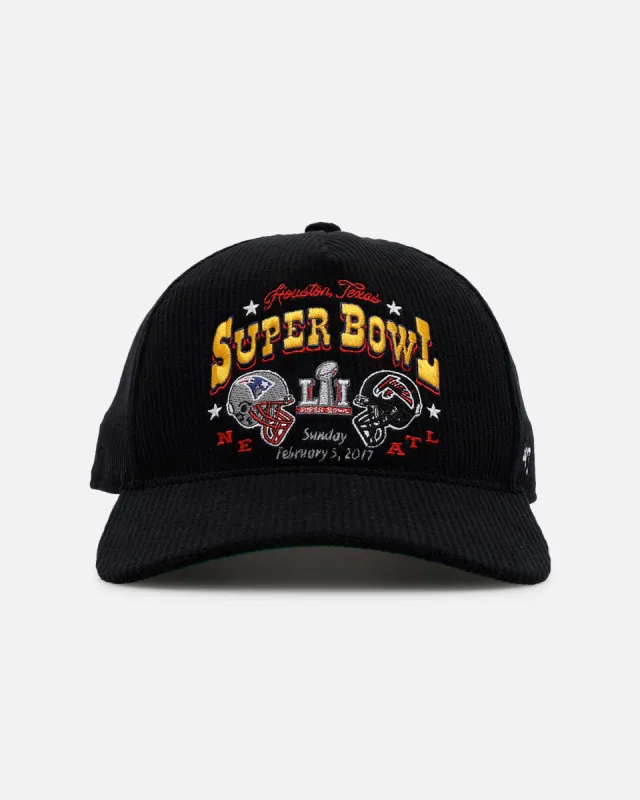 47 Brand Super Bowl LI 'Vintage Super Bowl' 47 Hitch Corduroy Snapback Black sold by Culture Kings