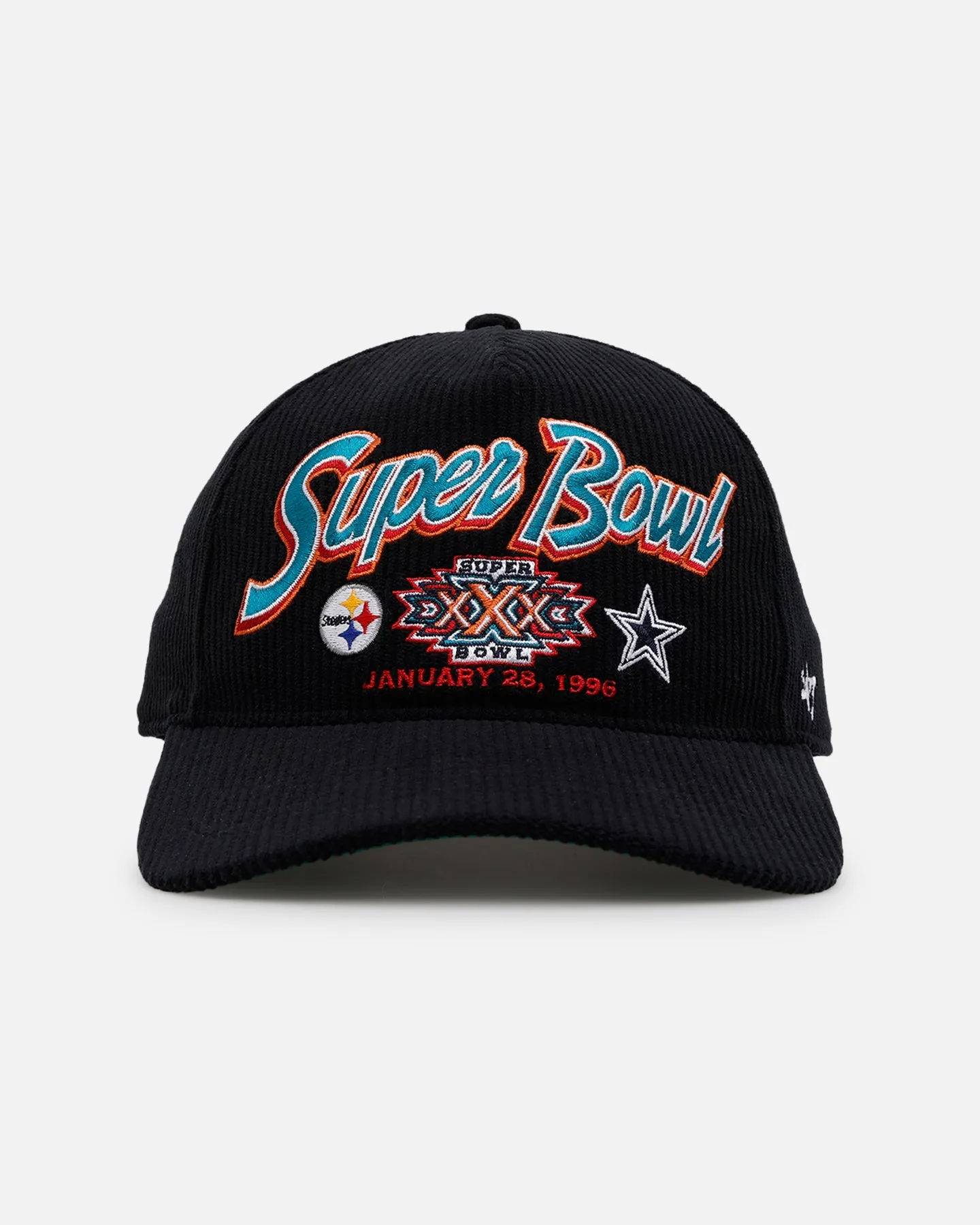 47 Brand Super Bowl XXX 'Vintage Super Bowl' 47 Hitch Corduroy Snapback Black sold by Culture Kings