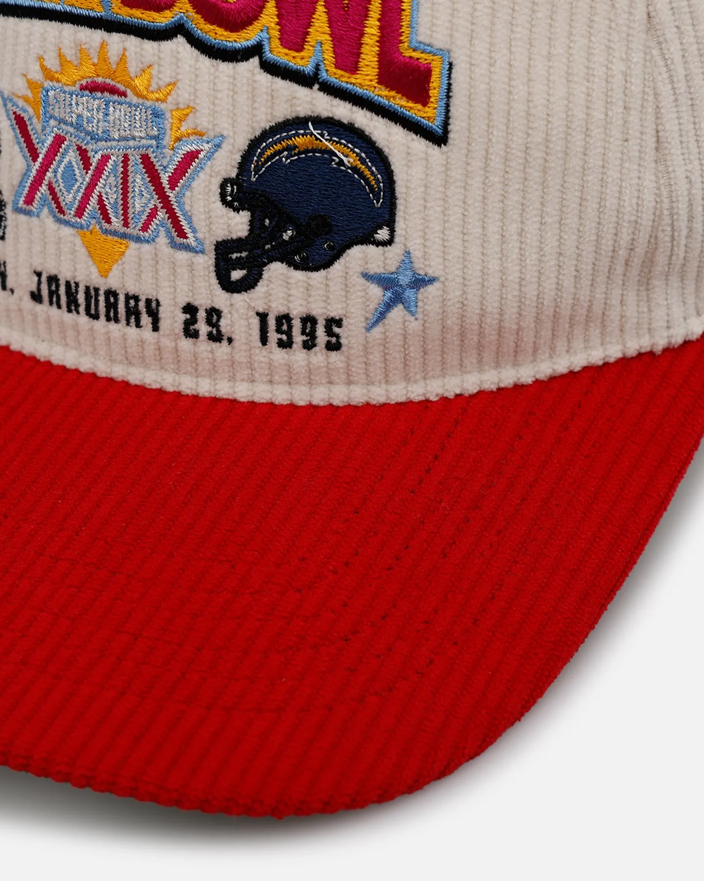 47 Brand Super Bowl XXIX 'Vintage Super Bowl' 47 Hitch Corduroy Snapback Natural/Red sold by Culture Kings product image thumbnail 2