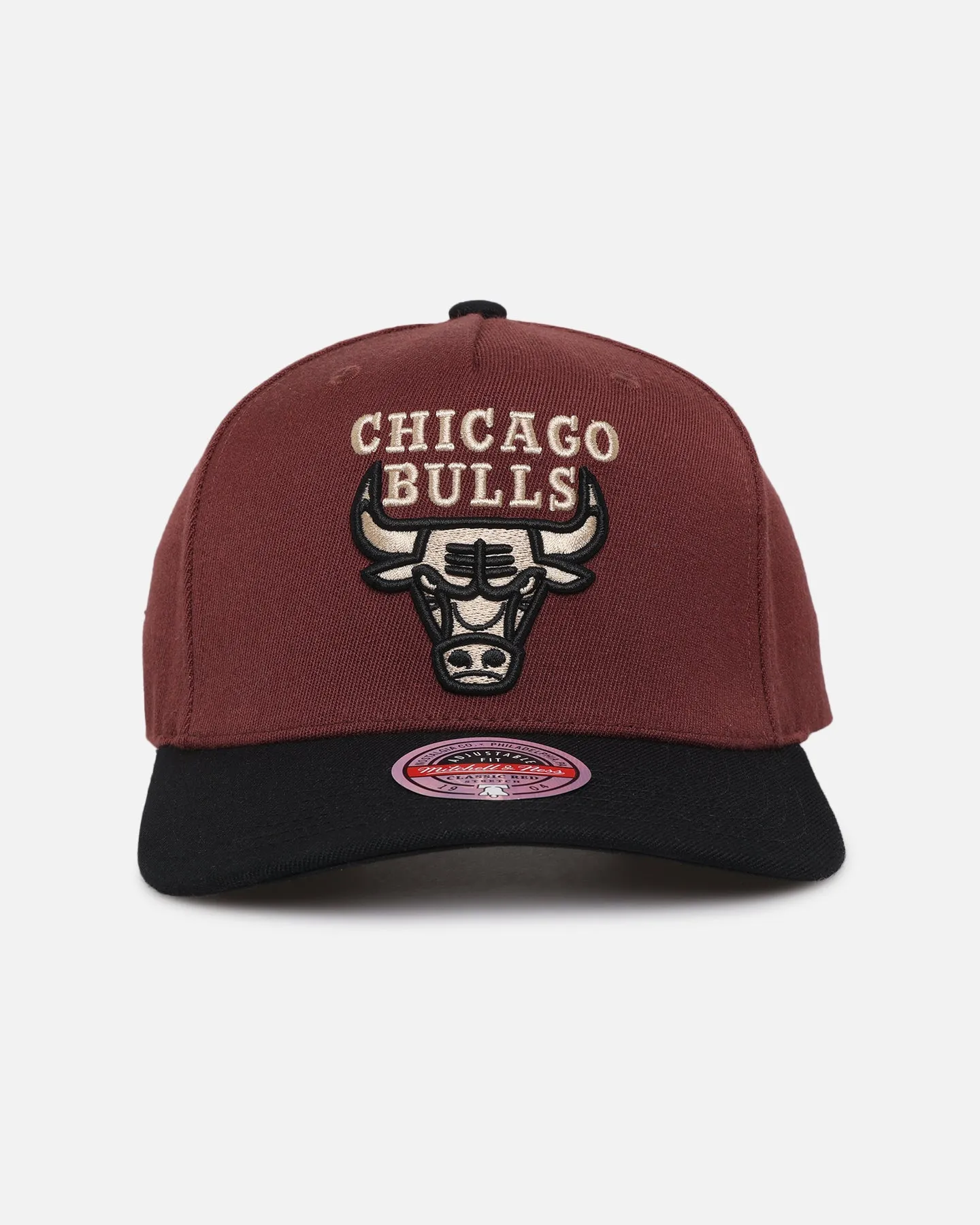 Mitchell & Ness Chicago Bulls 'Vintage Burgundy' MVP Snapback Burgundy sold by Culture Kings