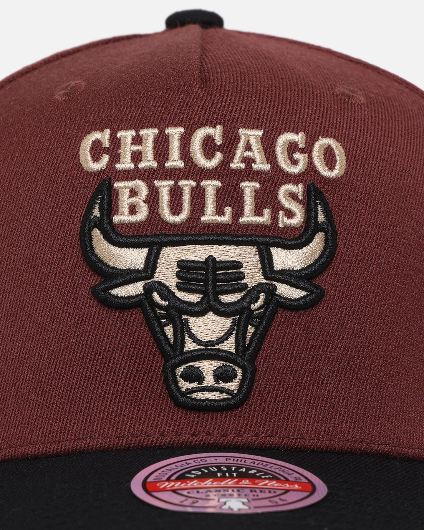 Mitchell & Ness Chicago Bulls 'Vintage Burgundy' MVP Snapback Burgundy sold by Culture Kings product image thumbnail 5