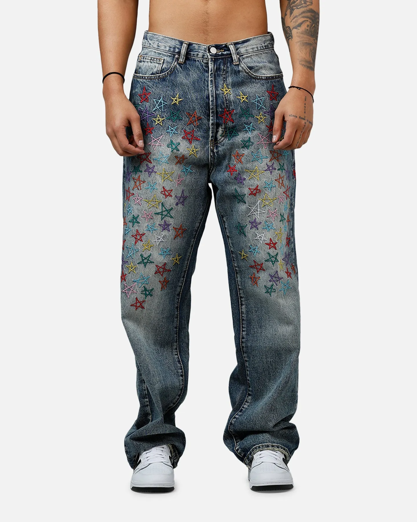 MNML Ultra Baggy Star Denim Jeans Vintage Blue sold by Culture Kings product image thumbnail 5
