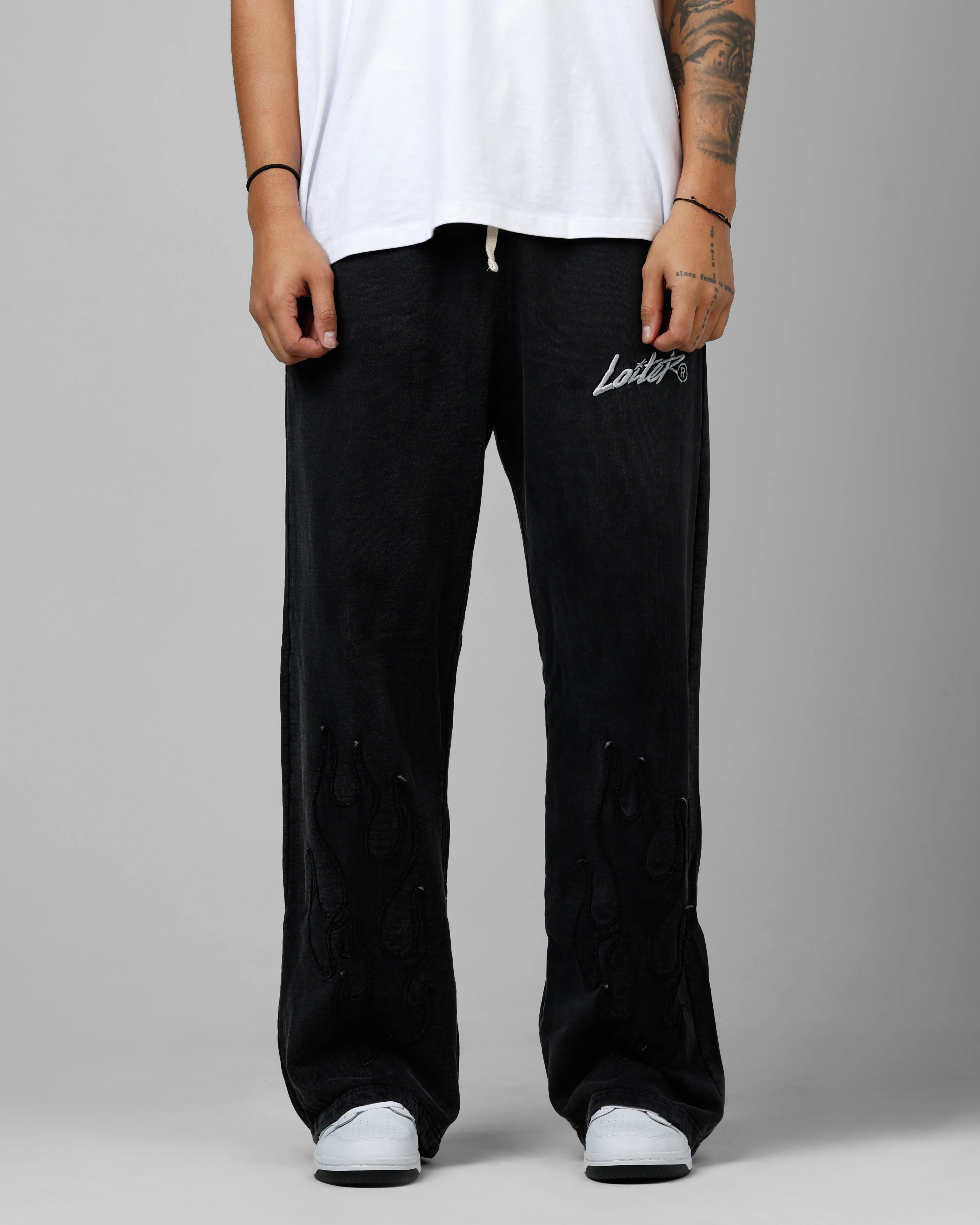 Loiter Inferno Sweatpants Washed Black sold by Culture Kings