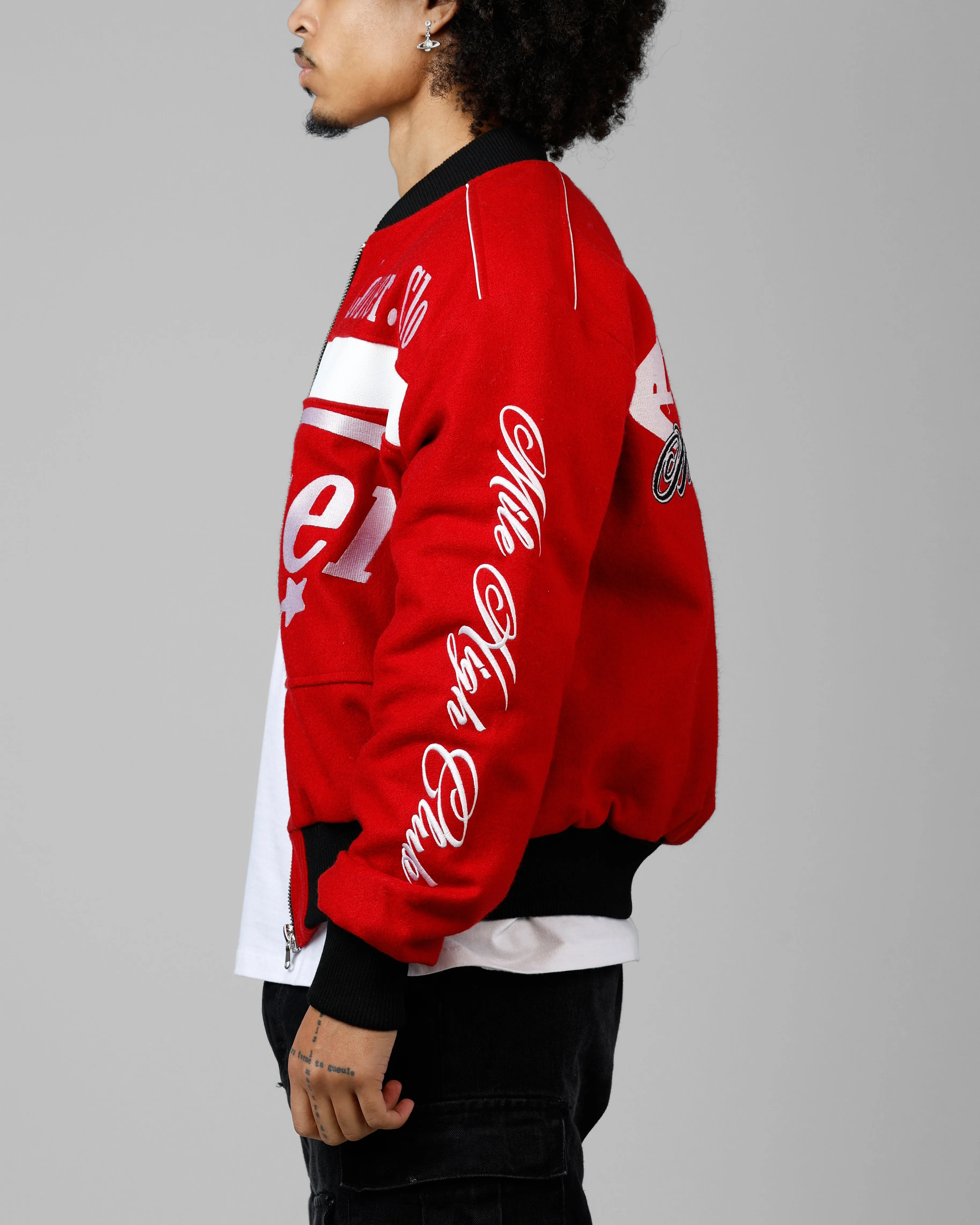 Loiter Aviation Bomber Jacket Red/Black sold by Culture Kings product image thumbnail 5