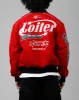 Loiter Aviation Bomber Jacket Red/Black sold by Culture Kings