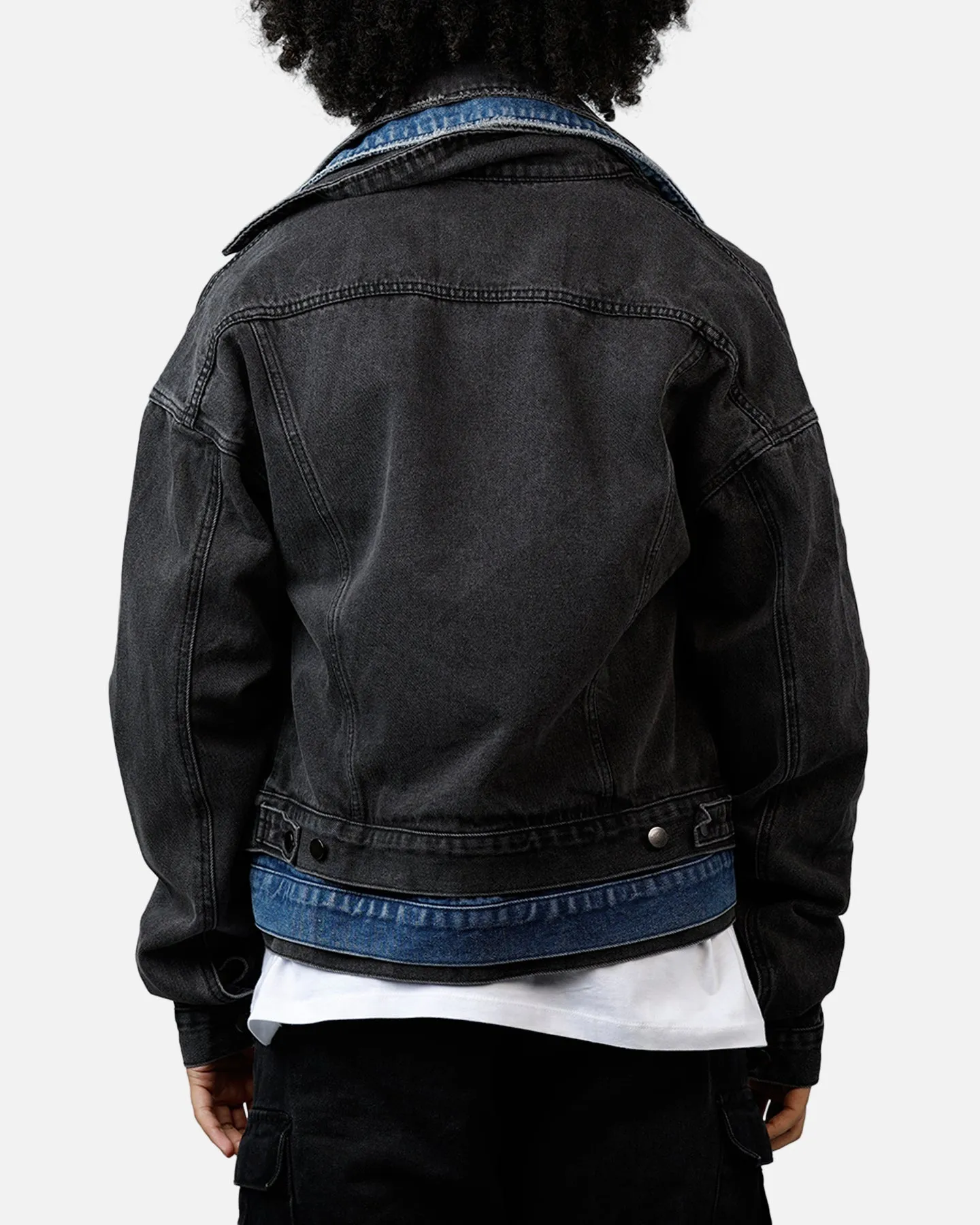 MNML Triple Threat Trucker Jacket Black/Blue sold by Culture Kings product image thumbnail 2