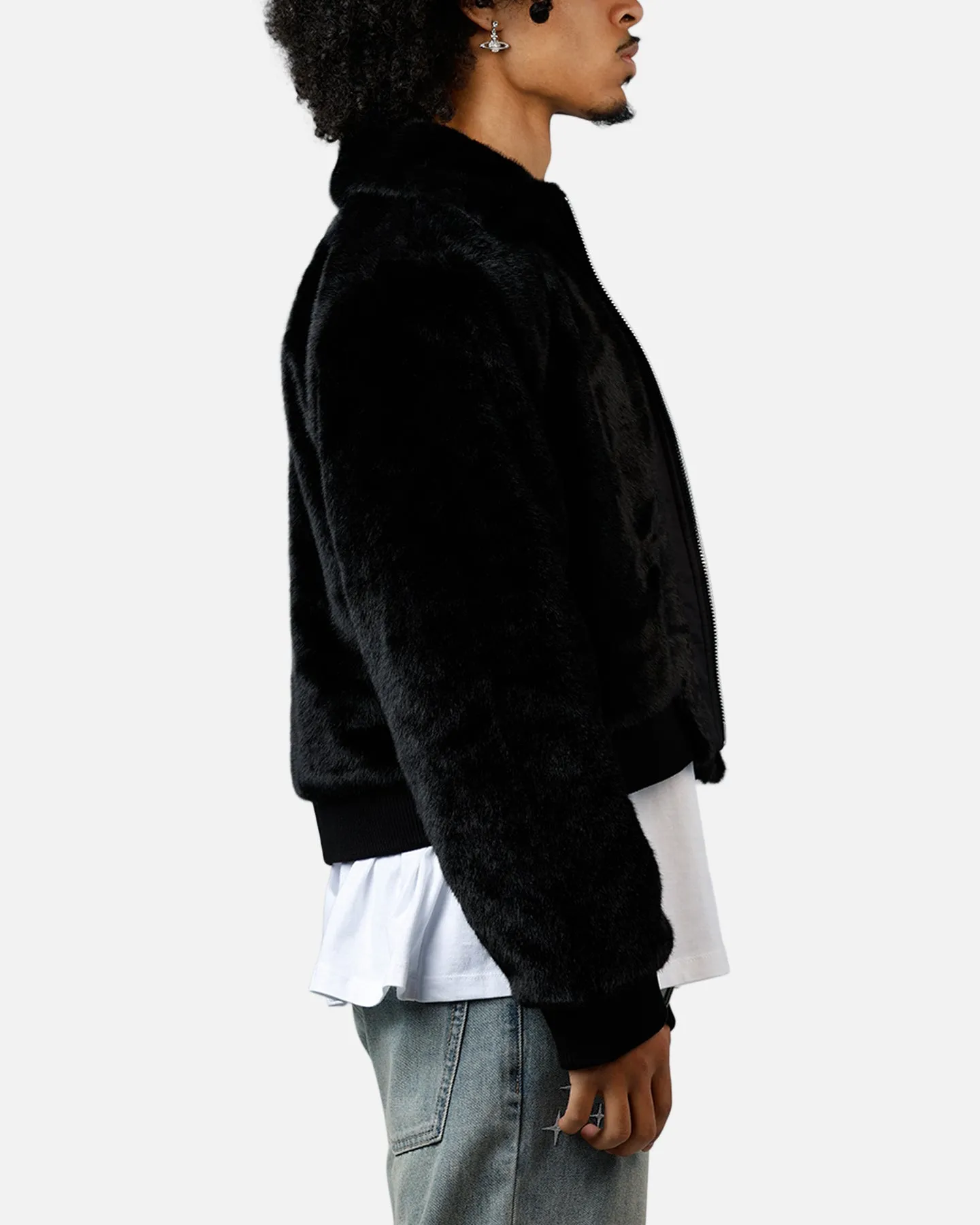 MNML Night Wolf Faux Jacket Black sold by Culture Kings product image thumbnail 4