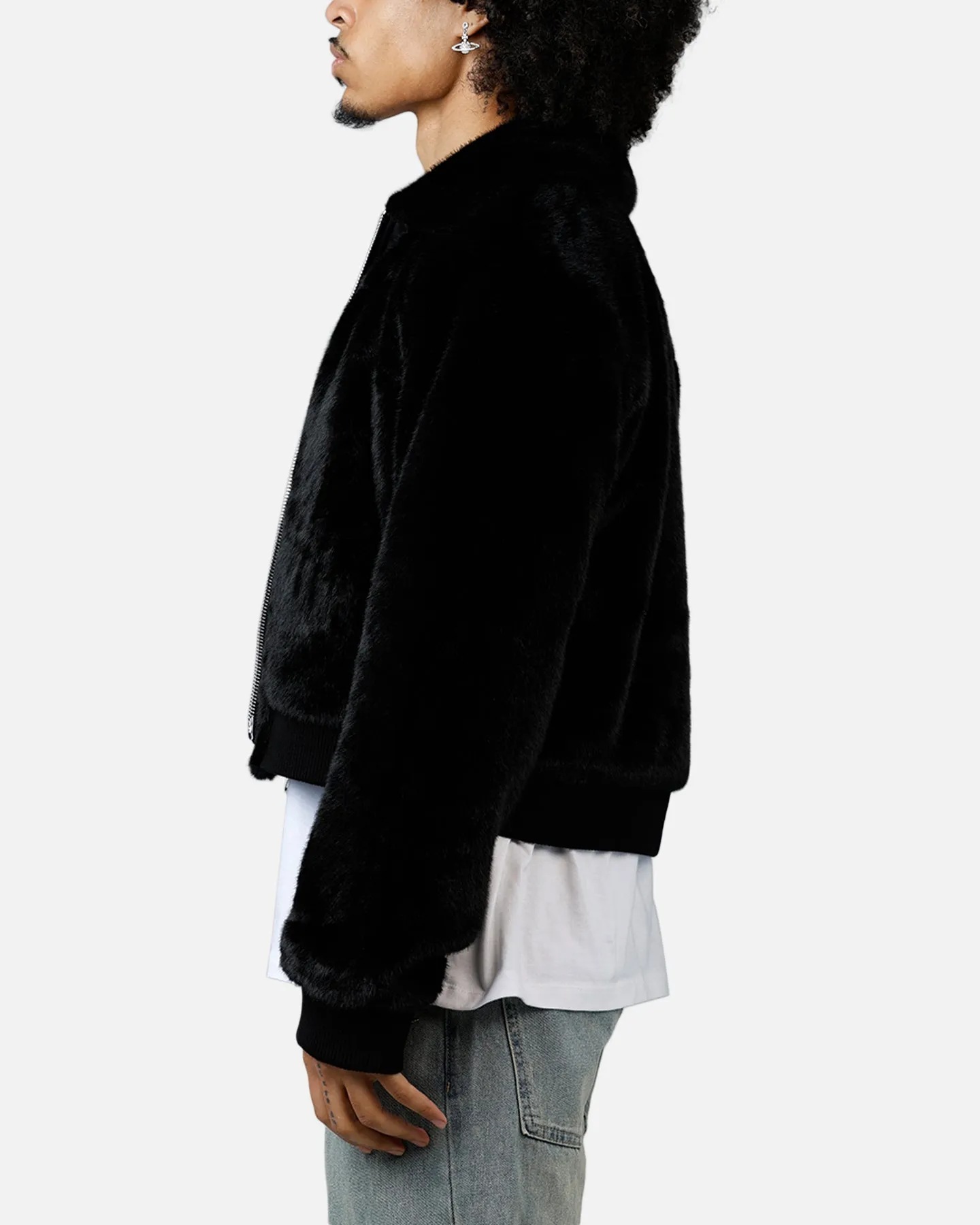 MNML Night Wolf Faux Jacket Black sold by Culture Kings product image thumbnail 5