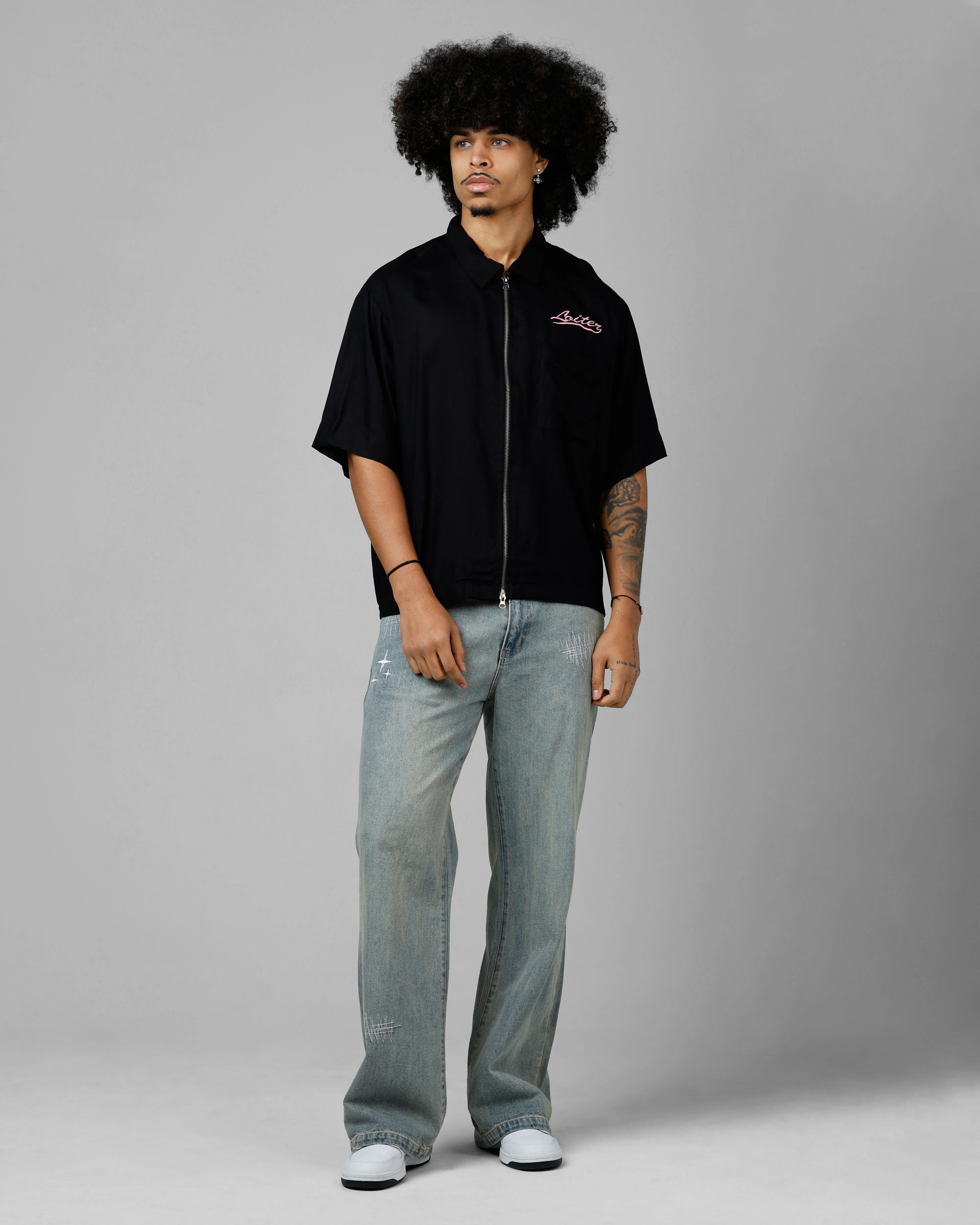 Loiter Calabasas Shirt Black sold by Culture Kings product image thumbnail 3
