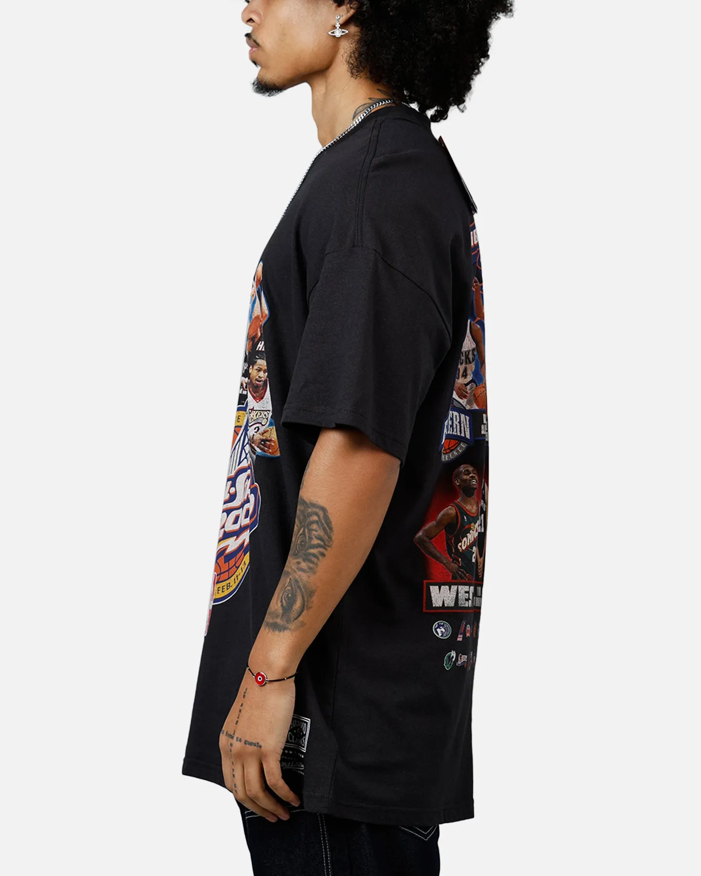 Mitchell & Ness NBA All Star Event 'All Star Collection Line Up T-Shirt Faded Black sold by Culture Kings product image thumbnail 5