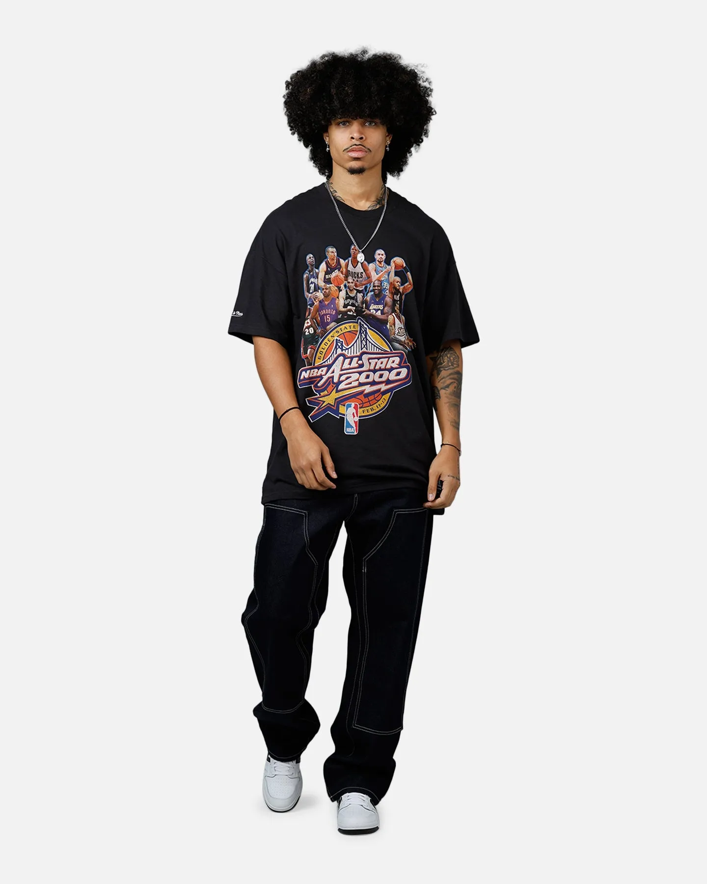 Mitchell & Ness NBA All Star Event 'All Star Collection Line Up T-Shirt Faded Black sold by Culture Kings product image thumbnail 3