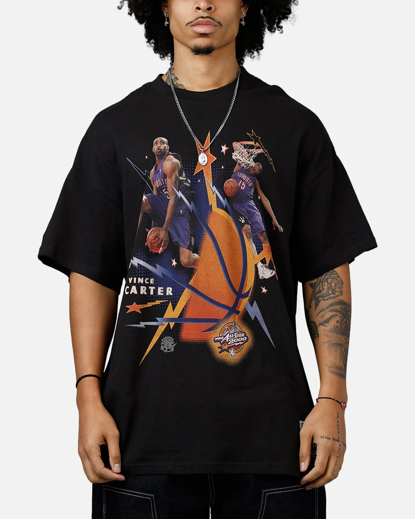 Mitchell & Ness NBA 200 All Star 'All Star Collection' Carter Dunk Comp T-Shirt Faded Black sold by Culture Kings