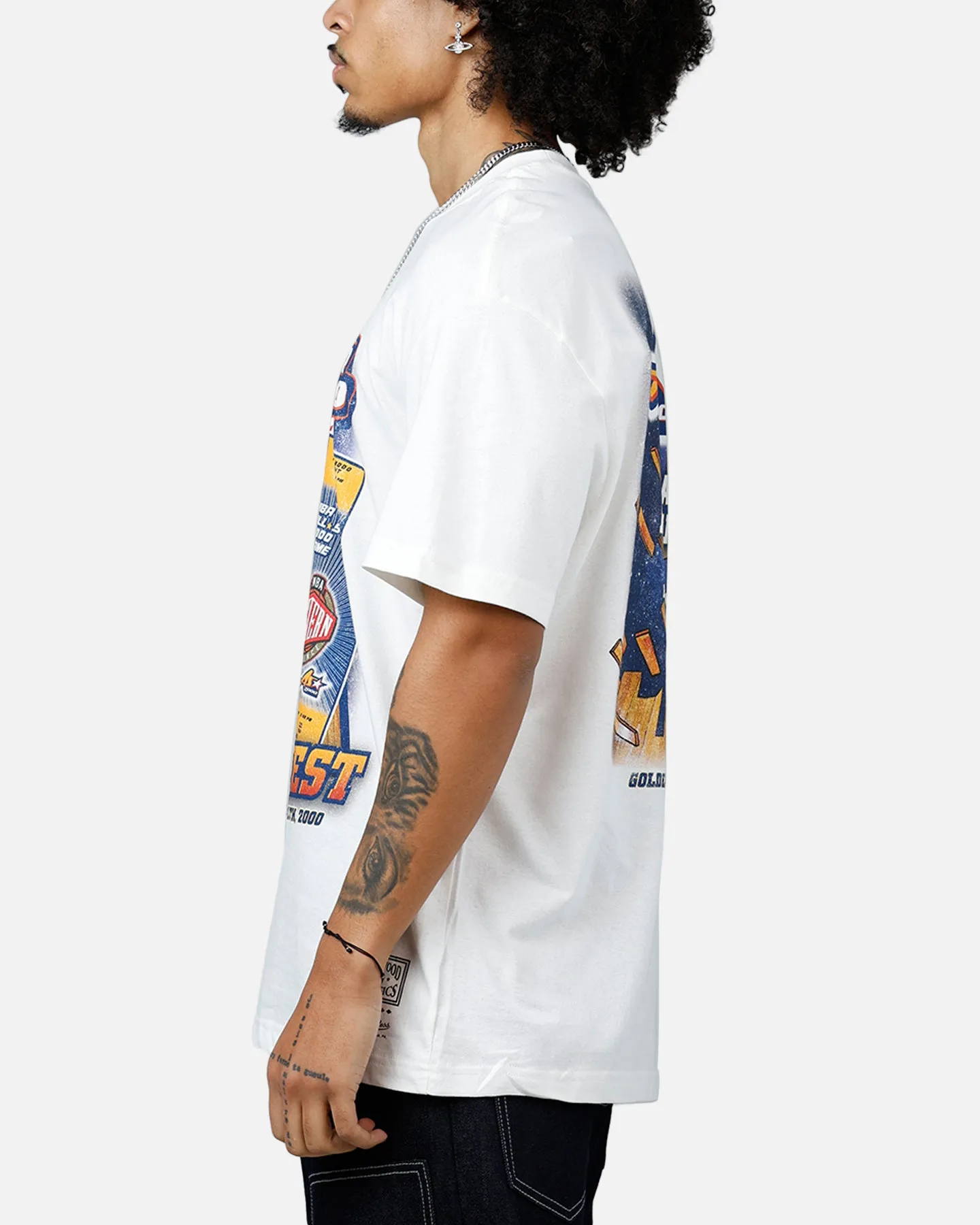 Mitchell & Ness NBA East Vs West 'All Star Collection' Event T-Shirt Vintage White sold by Culture Kings product image thumbnail 5