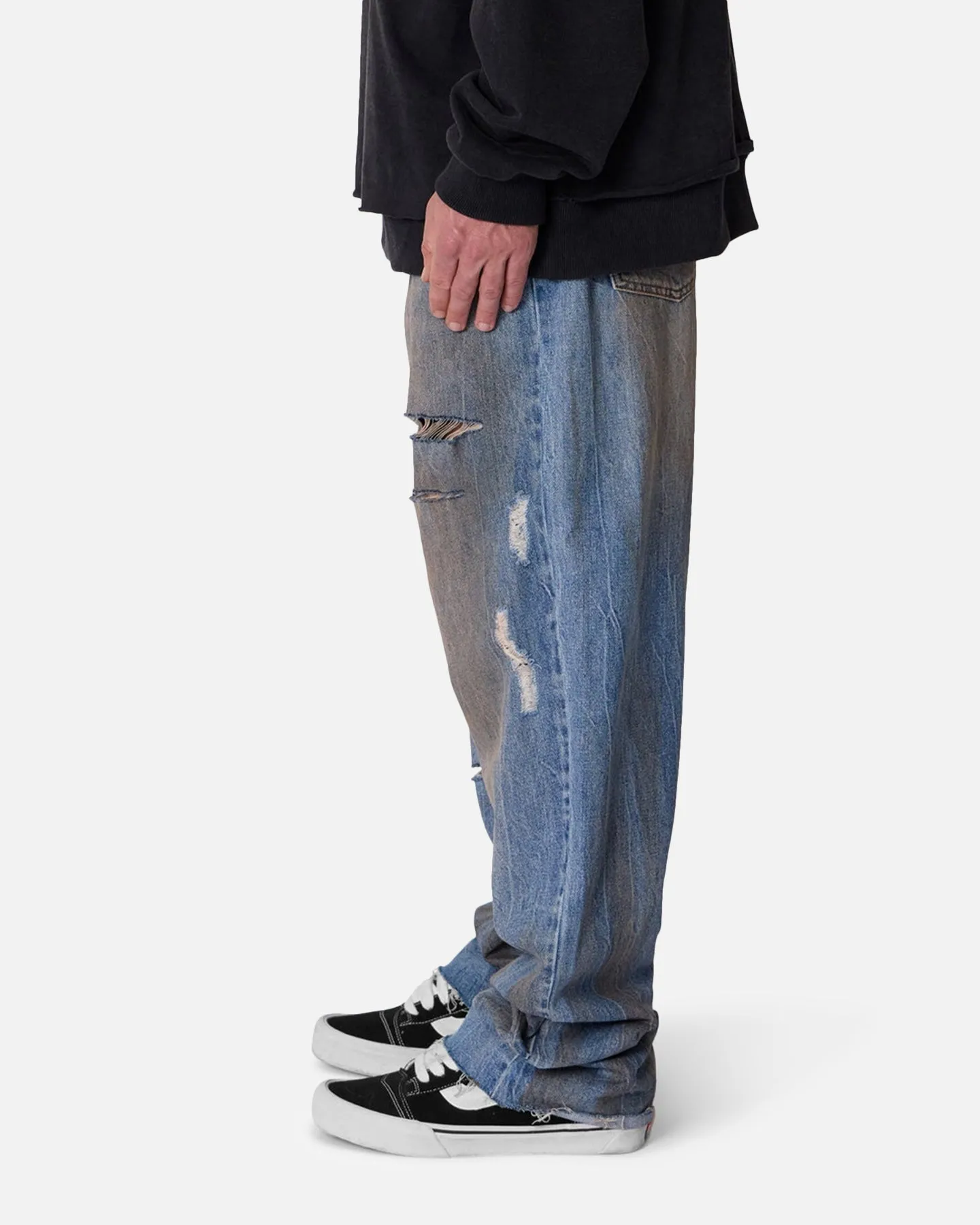 MNML Ultra Baggy Run Over Denim Jeans Blue sold by Culture Kings product image thumbnail 3