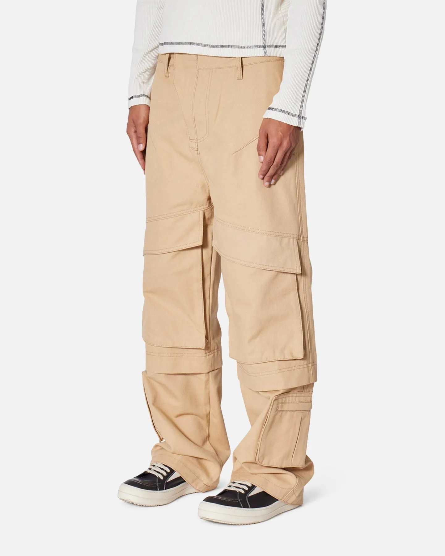 MNML Baggy Slanted Cargo Pants Khaki sold by Culture Kings product image thumbnail 2