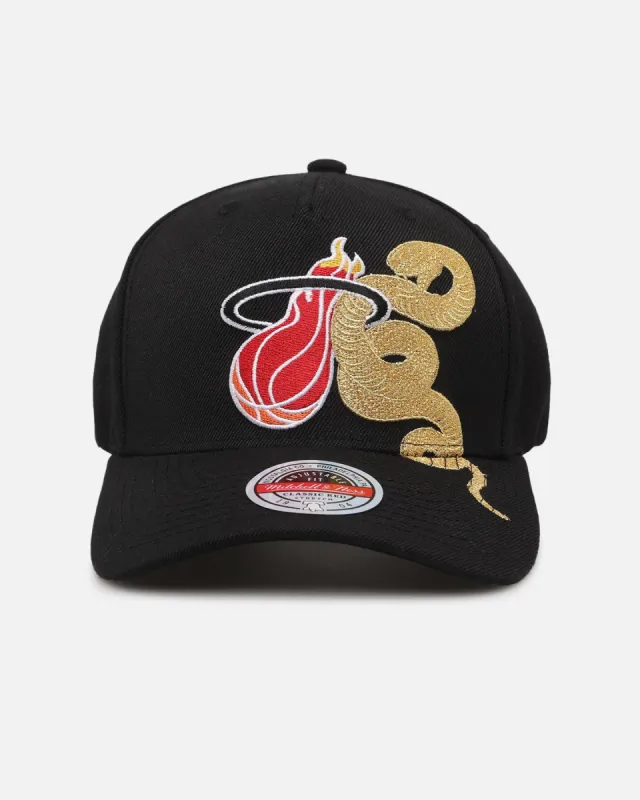 Mitchell & Ness Miami Heat 'Year Of The Snake' MVP Snapback Black sold by Culture Kings