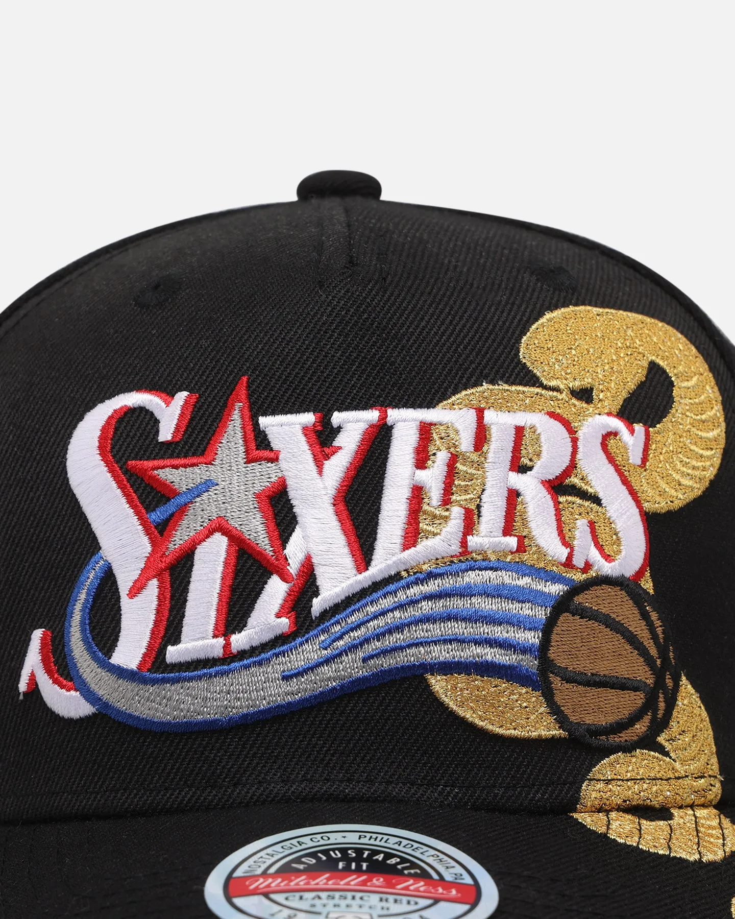 Mitchell & Ness Philadelphia 76ers 'Year Of The Snake' MVP Snapback Black sold by Culture Kings product image thumbnail 5