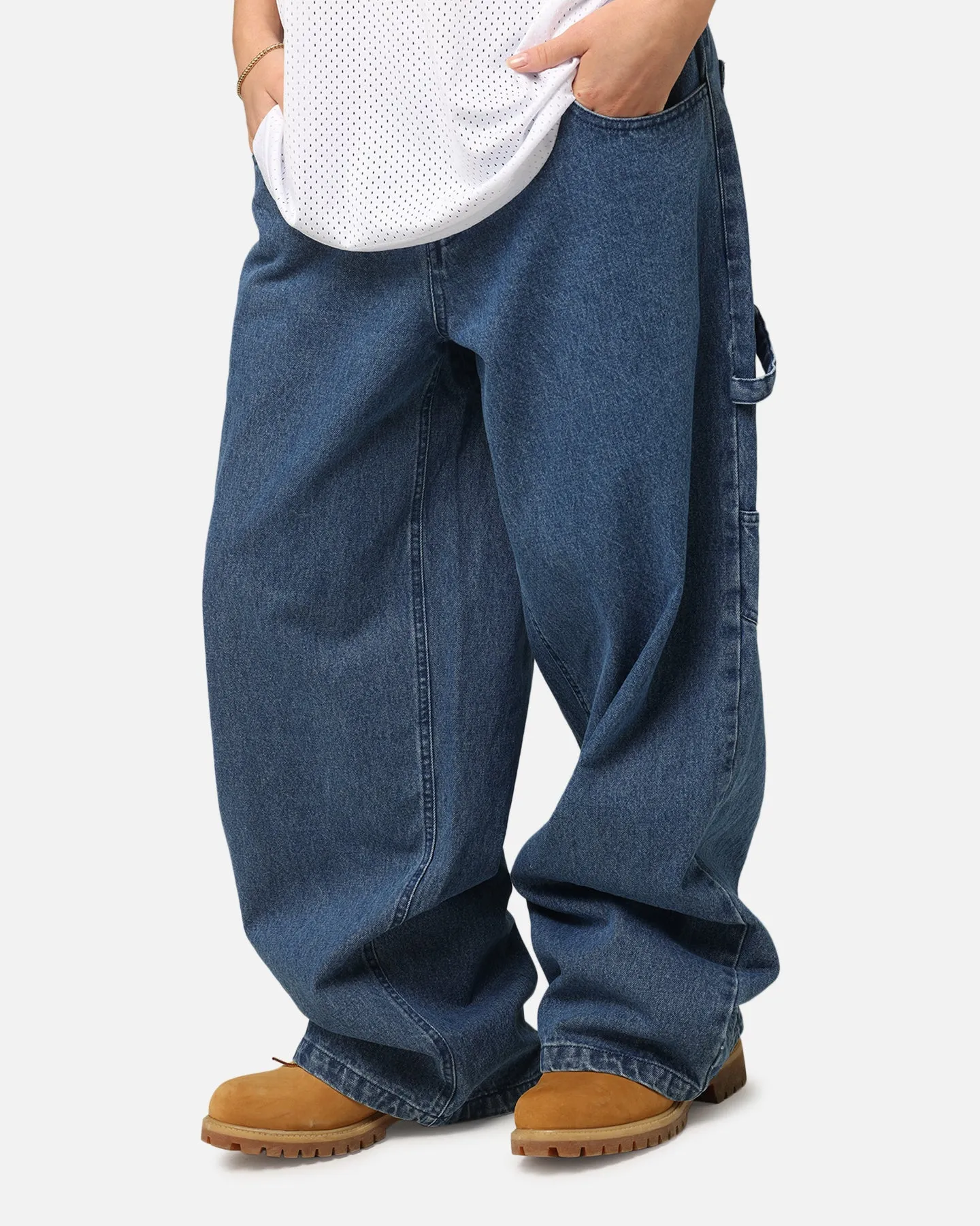 Carre Baggy Carpenter Jeans Mid Blue Denim sold by Culture Kings product image thumbnail 4
