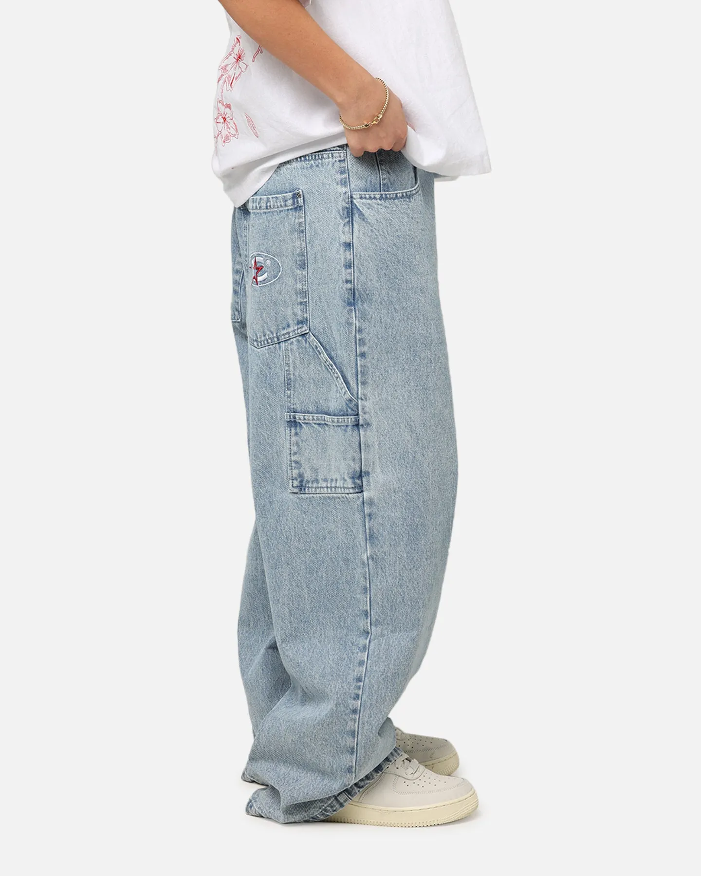 Carre Baggy Carpenter Jeans Light Blue Denim sold by Culture Kings product image thumbnail 5