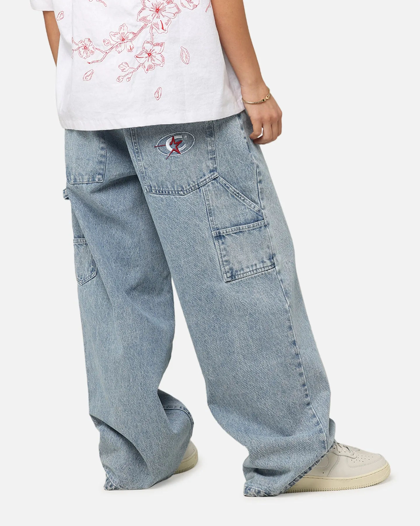 Carre Baggy Carpenter Jeans Light Blue Denim sold by Culture Kings