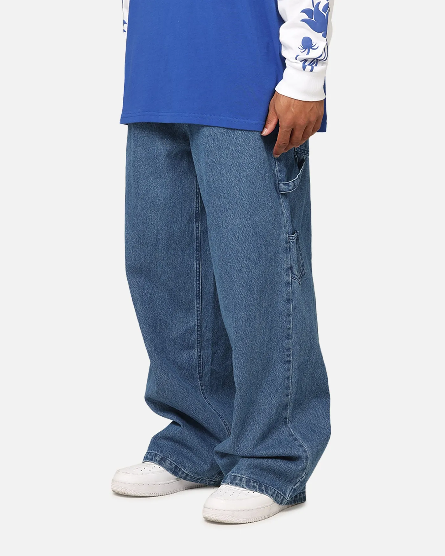 Carre Baggy Carpenter Jeans Mid Blue Denim sold by Culture Kings product image thumbnail 4