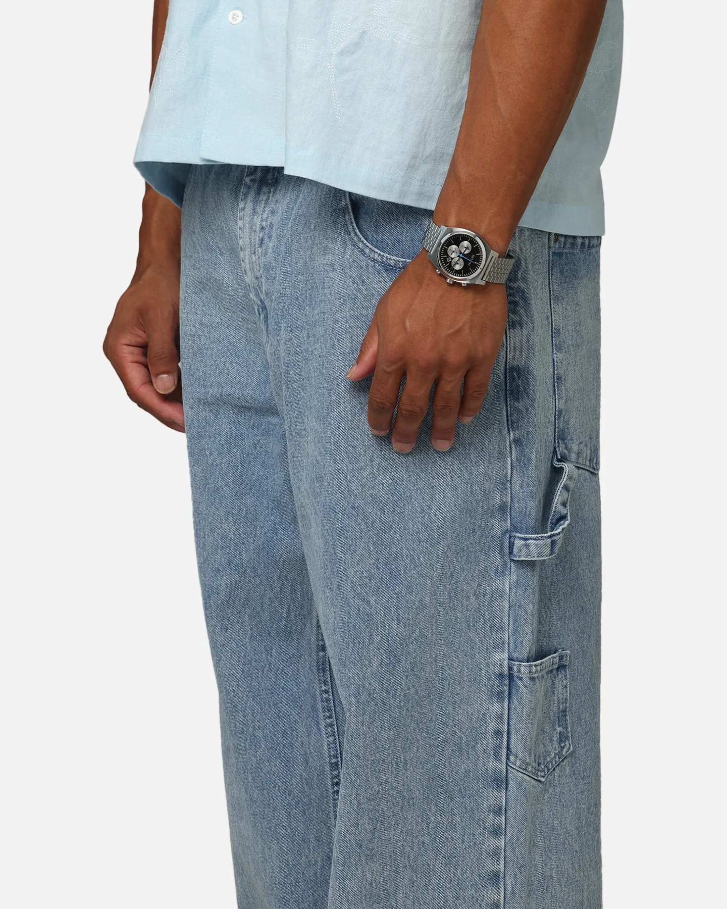 Carre Baggy Carpenter Jeans Light Blue Denim sold by Culture Kings product image thumbnail 4