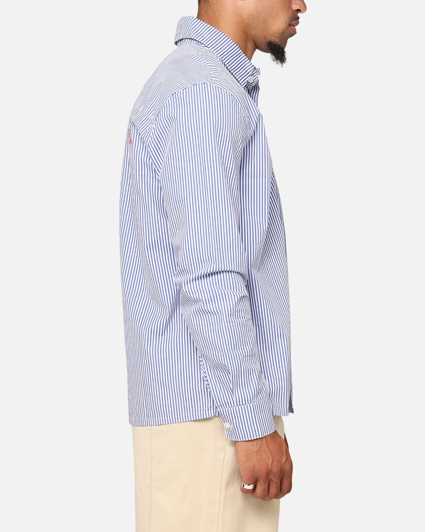 Carre Dice Club Long Sleeve Button Up Shirt Pinstripe sold by Culture Kings product image thumbnail 5