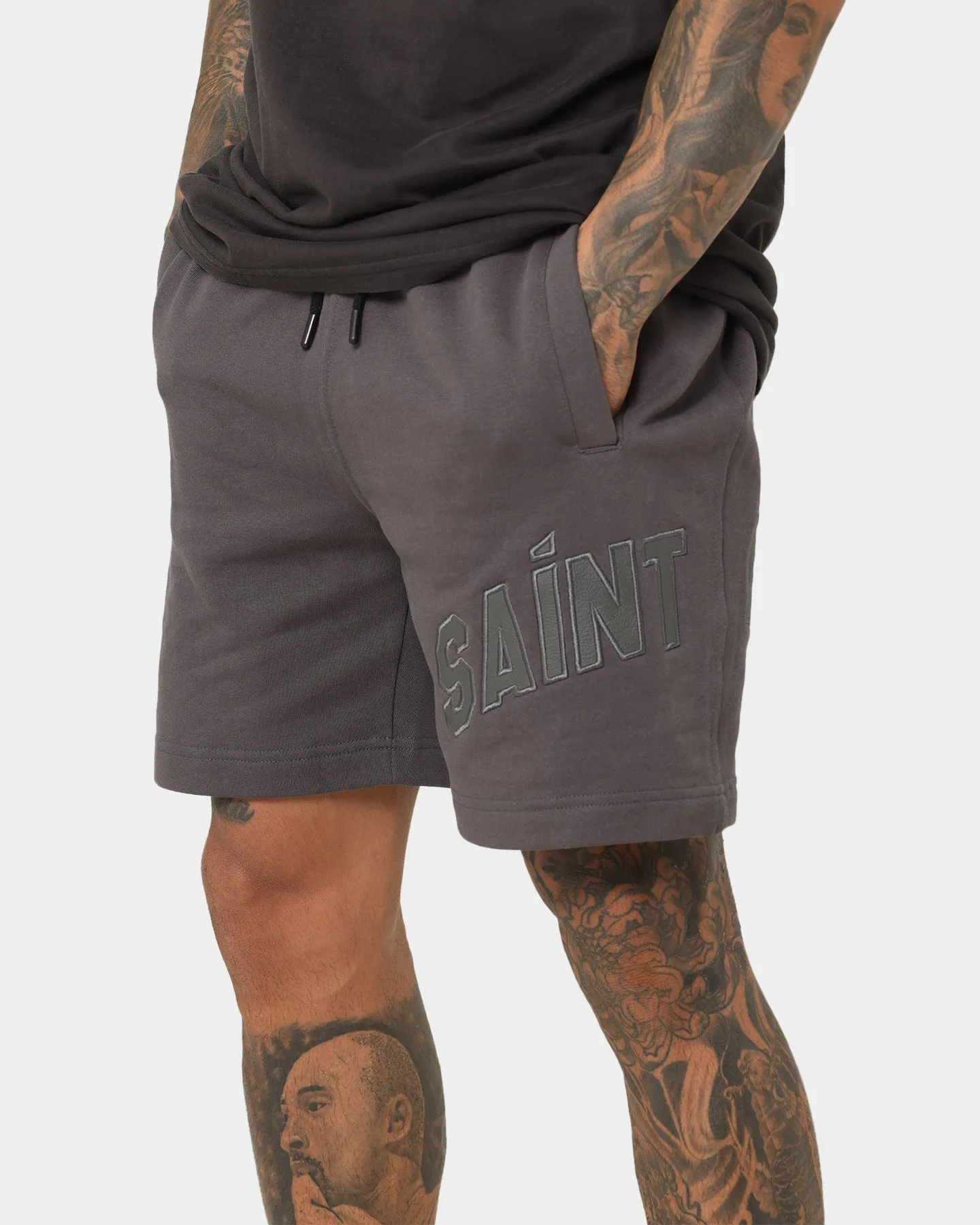 Saint Morta Kingdom Sweat Shorts Grey sold by Culture Kings product image thumbnail 4
