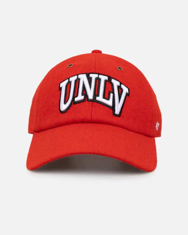 47 Brand UNLV Las Vegas Rebbels Wooly Clean Up Strapback Red sold by Culture Kings