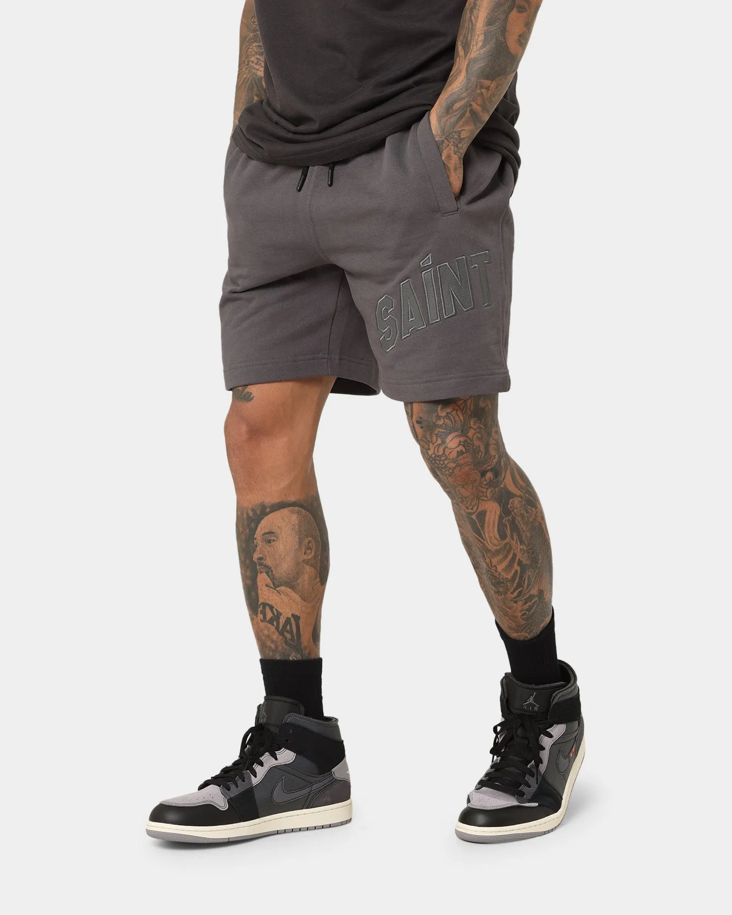 Saint Morta Kingdom Sweat Shorts Grey sold by Culture Kings