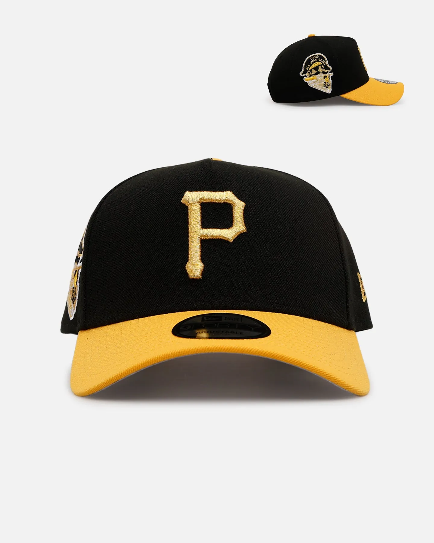 New Era Pittsburgh Pirates 'Metallic City Connect' 9FORTY A-Frame Snapback Official Team Color sold by Culture Kings