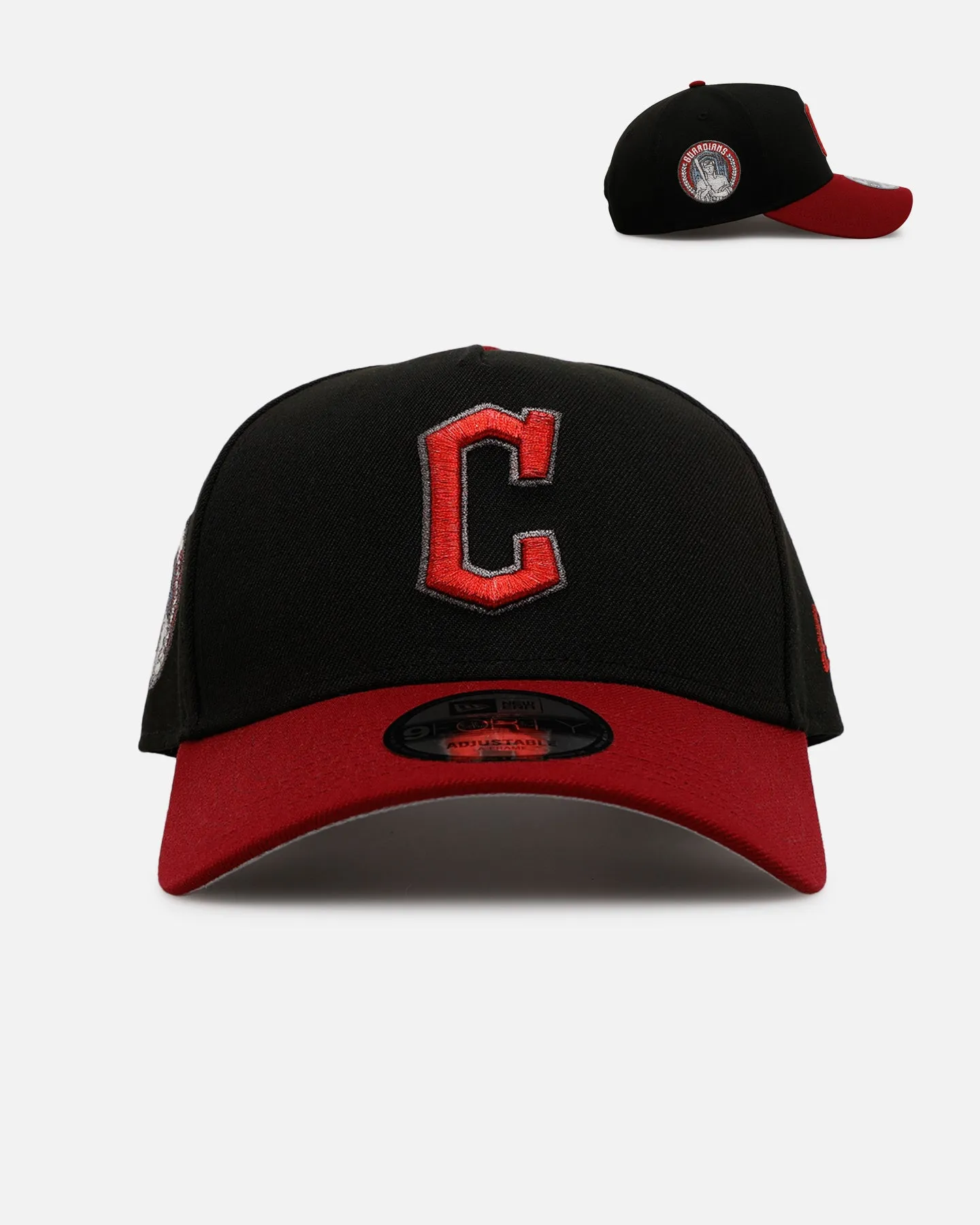 New Era Cleveland Guardians 'Metallic City Connect' 9FORTY A-Frame Snapback Official Team Color sold by Culture Kings