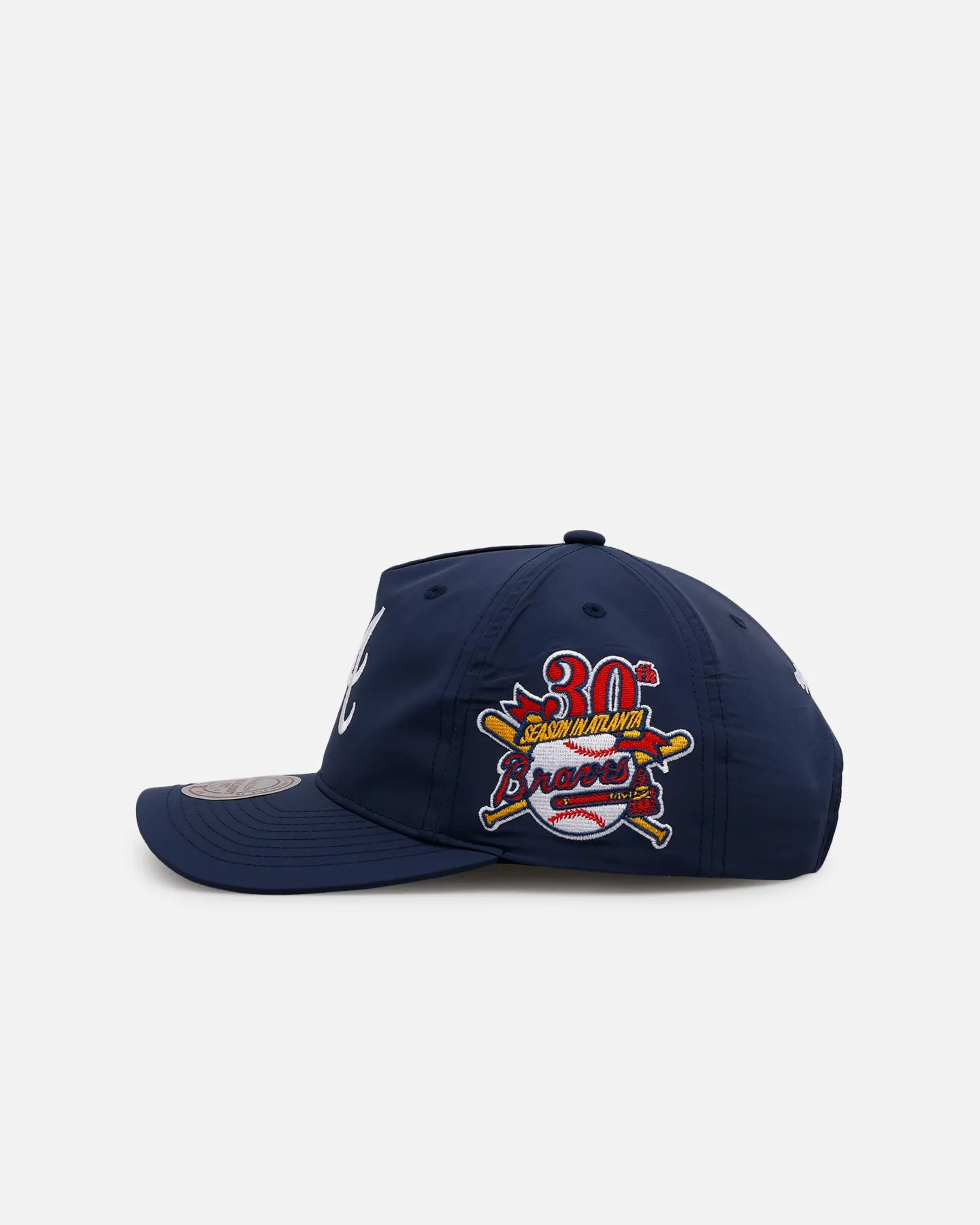 Mitchell & Ness Atlanta Braves 'Matte Nylon 2.0' Caddy Fit Snapback Navy sold by Culture Kings product image thumbnail 4
