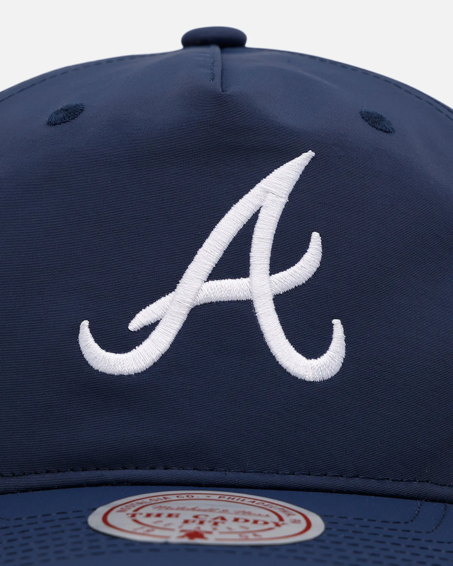 Mitchell & Ness Atlanta Braves 'Matte Nylon 2.0' Caddy Fit Snapback Navy sold by Culture Kings product image thumbnail 5