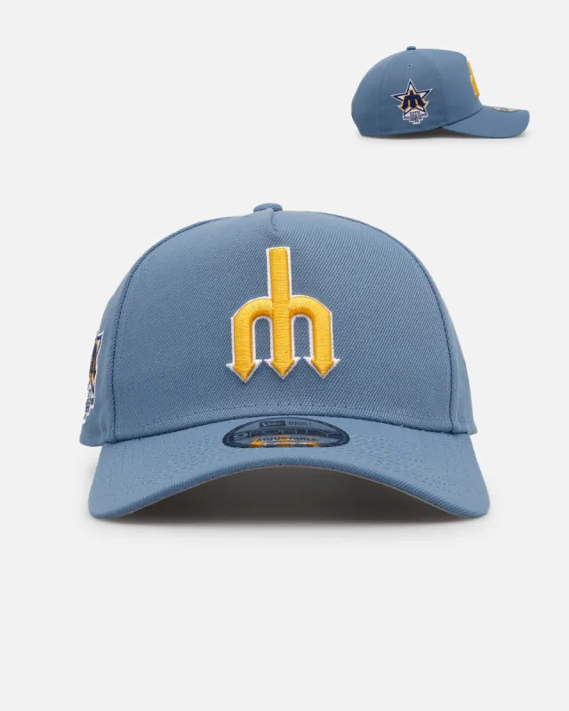 New Era Seattle Mariners 'Faded Blue' 9FORTY A-Frame Snapback Faded Blue sold by Culture Kings