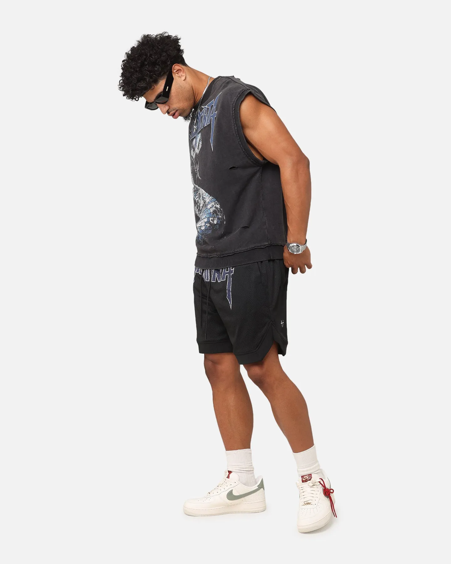Saint Morta Rise Or Ride Basketball Shorts Black/Purple/White sold by Culture Kings product image thumbnail 2