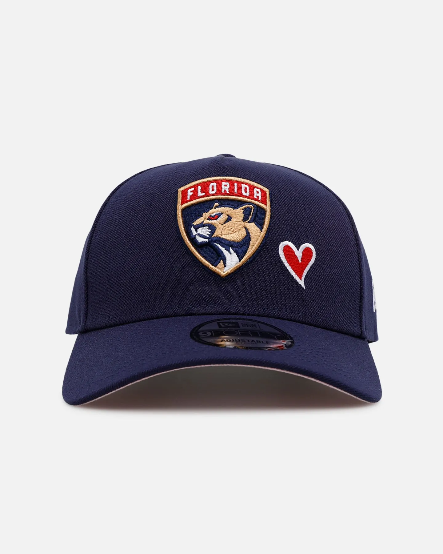 New Era Florida Panthers 'Team Color Hearts' 9FORTY A-Frame Snapback Official Team Color sold by Culture Kings