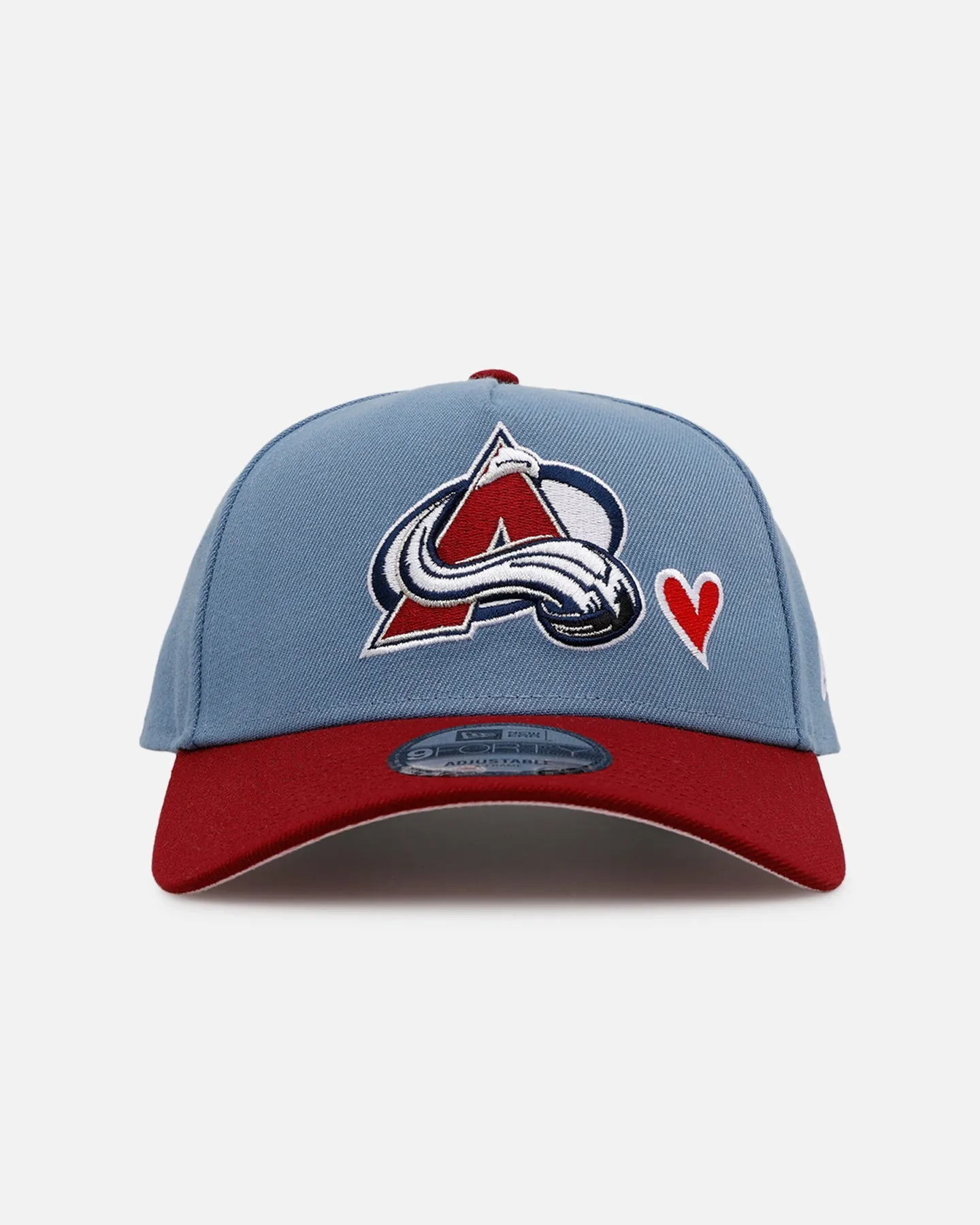 New Era Colorado Avalanche 'Team Color Hearts' 9FORTY A-Frame Snapback Official Team Color sold by Culture Kings