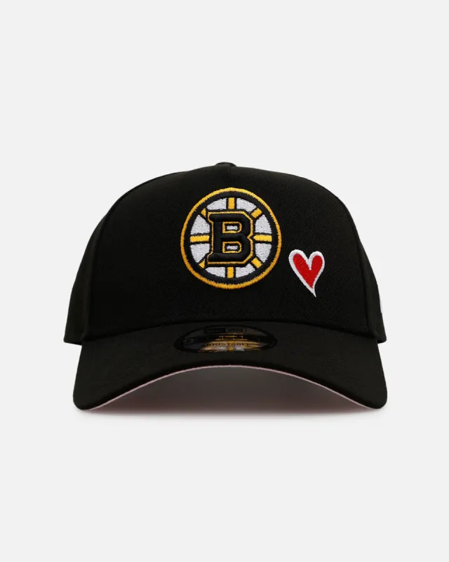 New Era Boston Bruins 'Team Color Hearts' 9FORTY A-Frame Snapback Official Team Color sold by Culture Kings