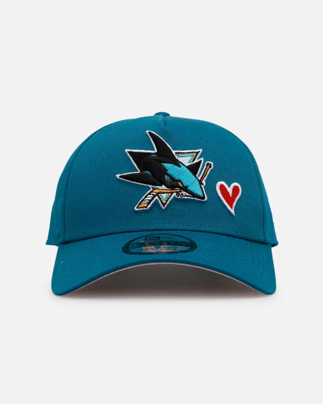 New Era San Jose Sharks 'Team Color Hearts' 9FORTY A-Frame Snapback Official Team Color sold by Culture Kings
