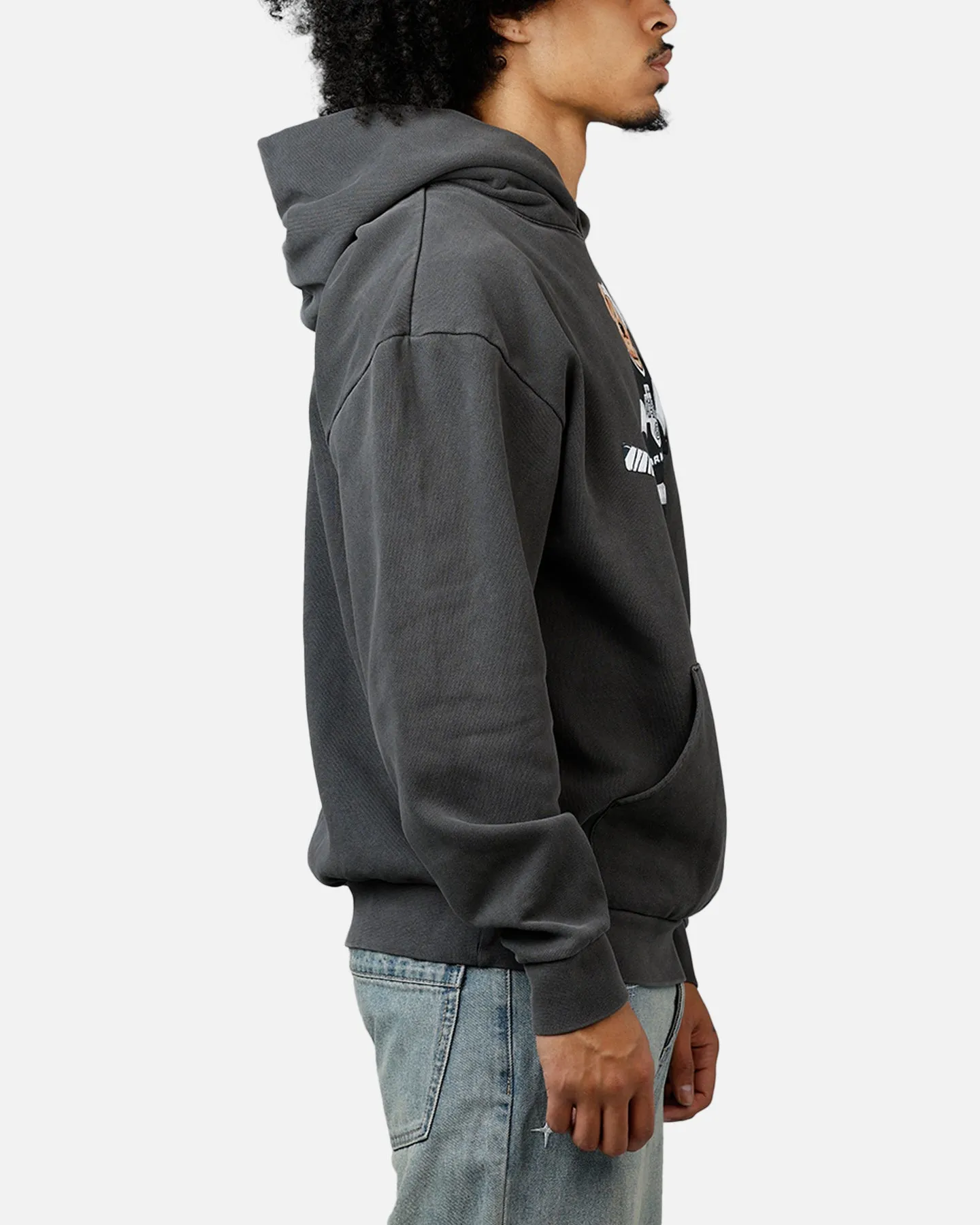 Market Hockey Bear Hoodie Washed Black sold by Culture Kings product image thumbnail 4