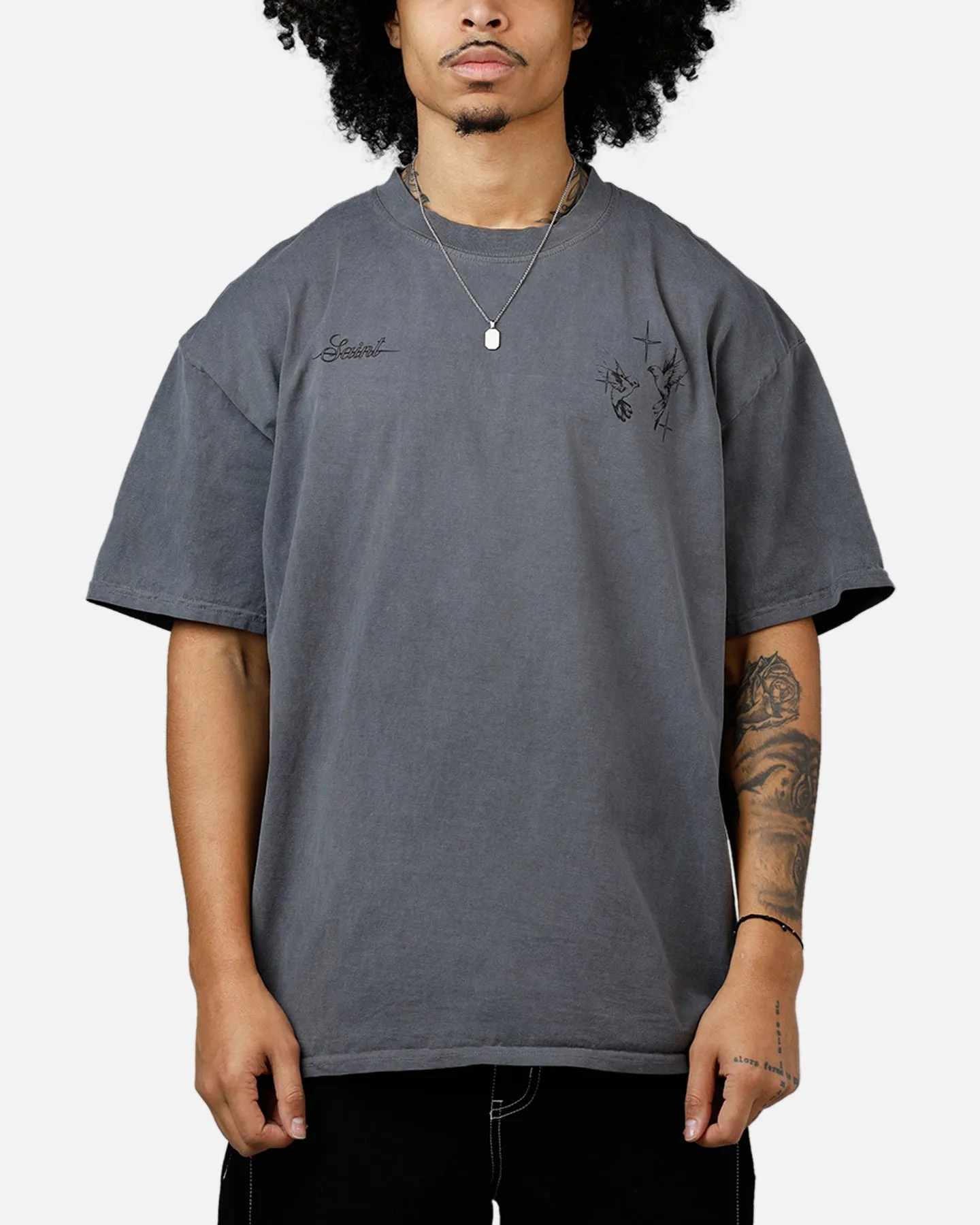 Saint Morta Destiny Rising T-Shirt Washed Charcoal sold by Culture Kings product image thumbnail 2