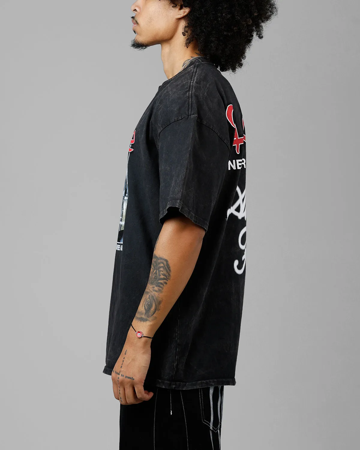 Loiter Always And Forever T-Shirt Black Acidwash sold by Culture Kings product image thumbnail 5