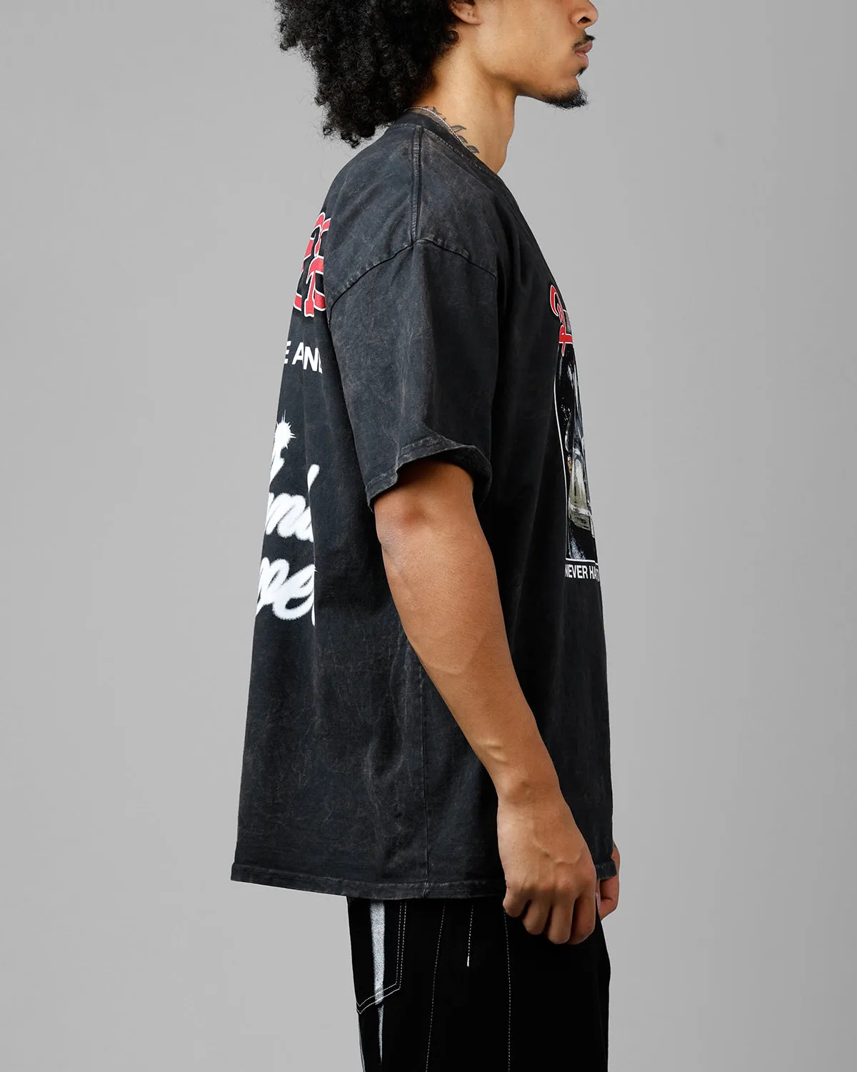 Loiter Always And Forever T-Shirt Black Acidwash sold by Culture Kings product image thumbnail 4