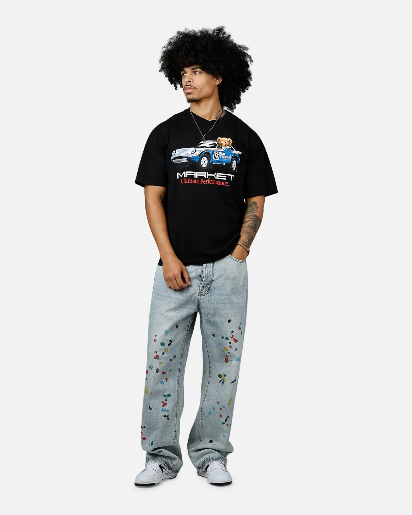 Market Ultimate Rally Bear T-Shirt Washed Black sold by Culture Kings product image thumbnail 3