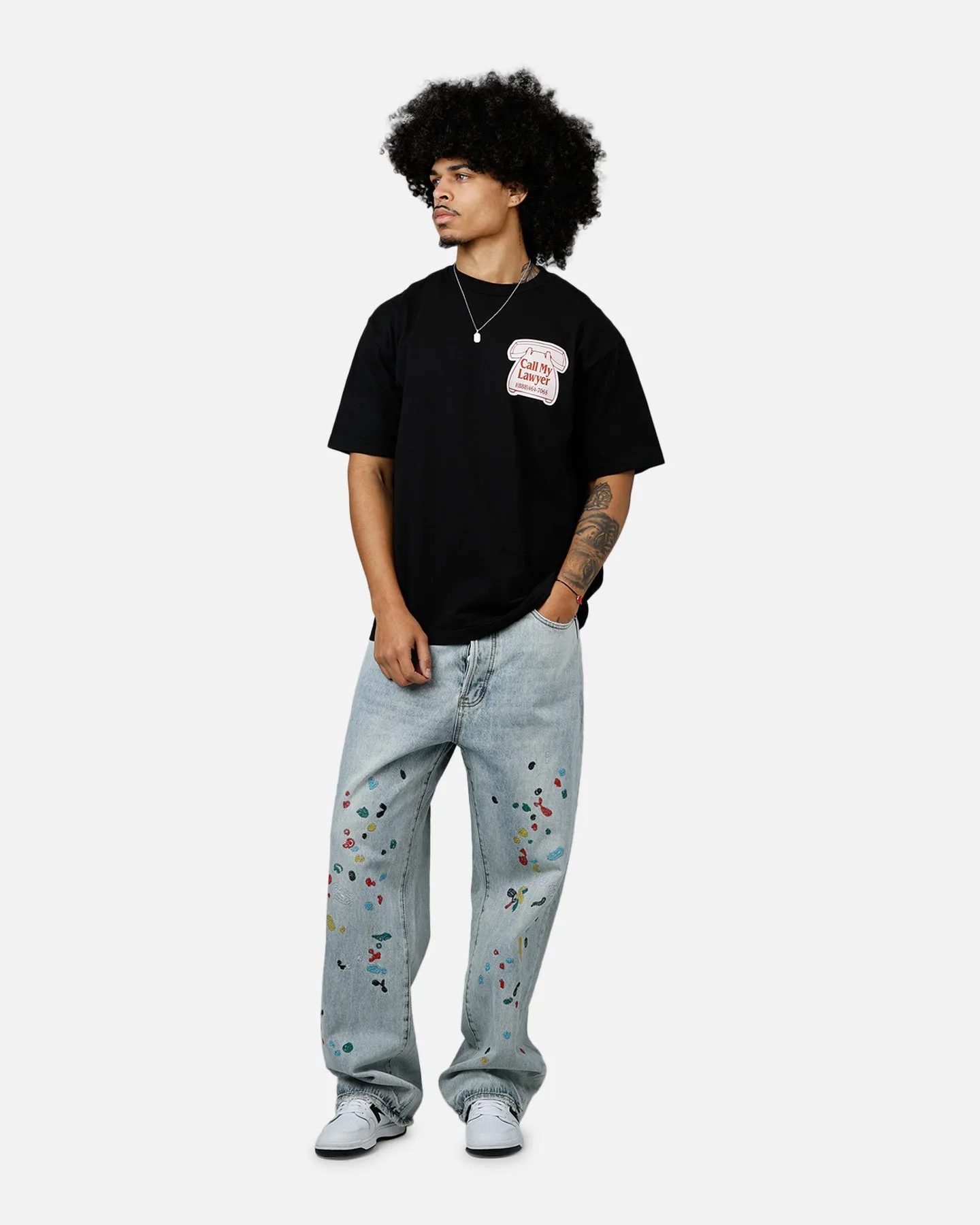 Market Call My Lawyer Magnet T-Shirt Washed Black sold by Culture Kings product image thumbnail 3