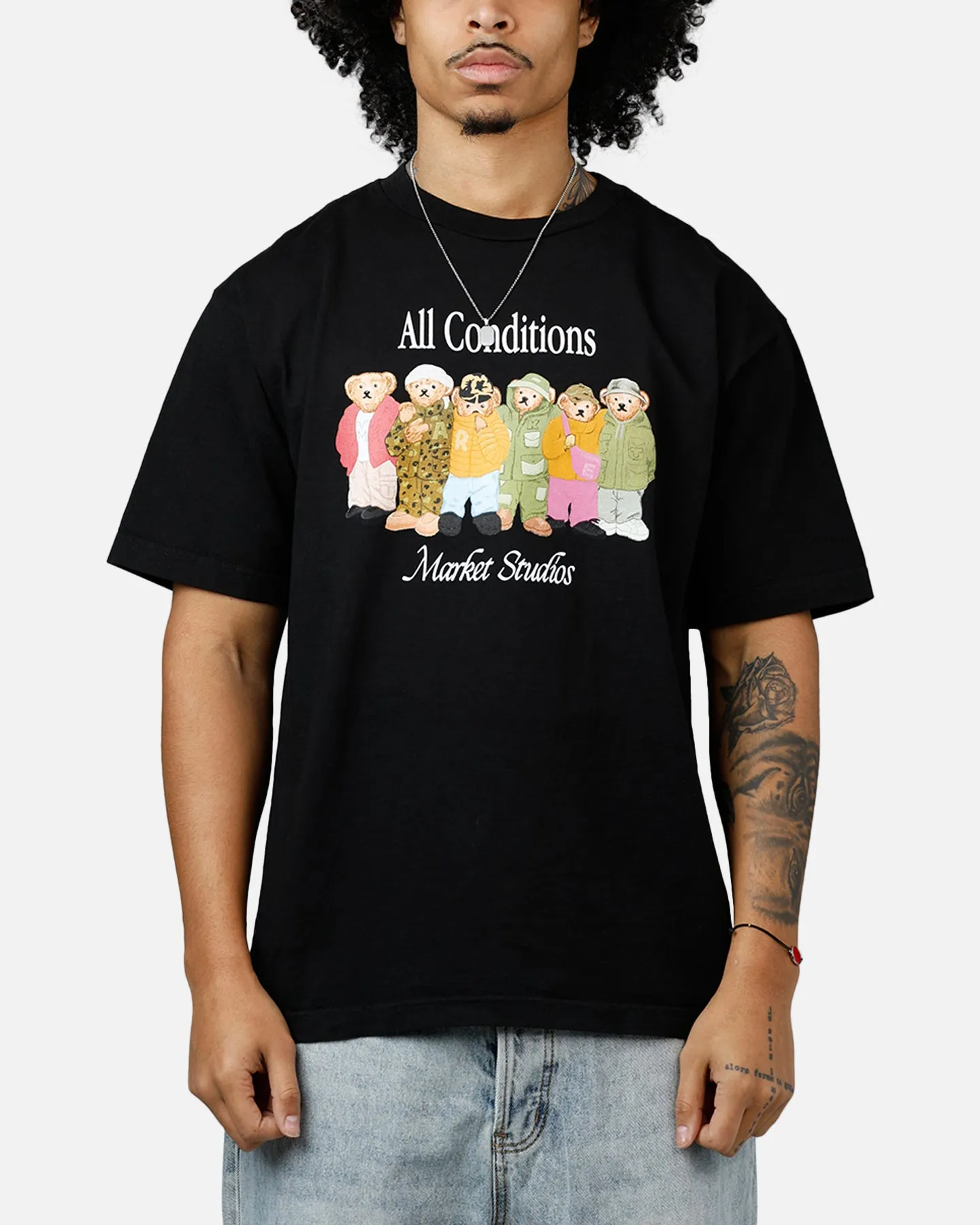Market Gorpcore Bears T-Shirt Washed Black sold by Culture Kings