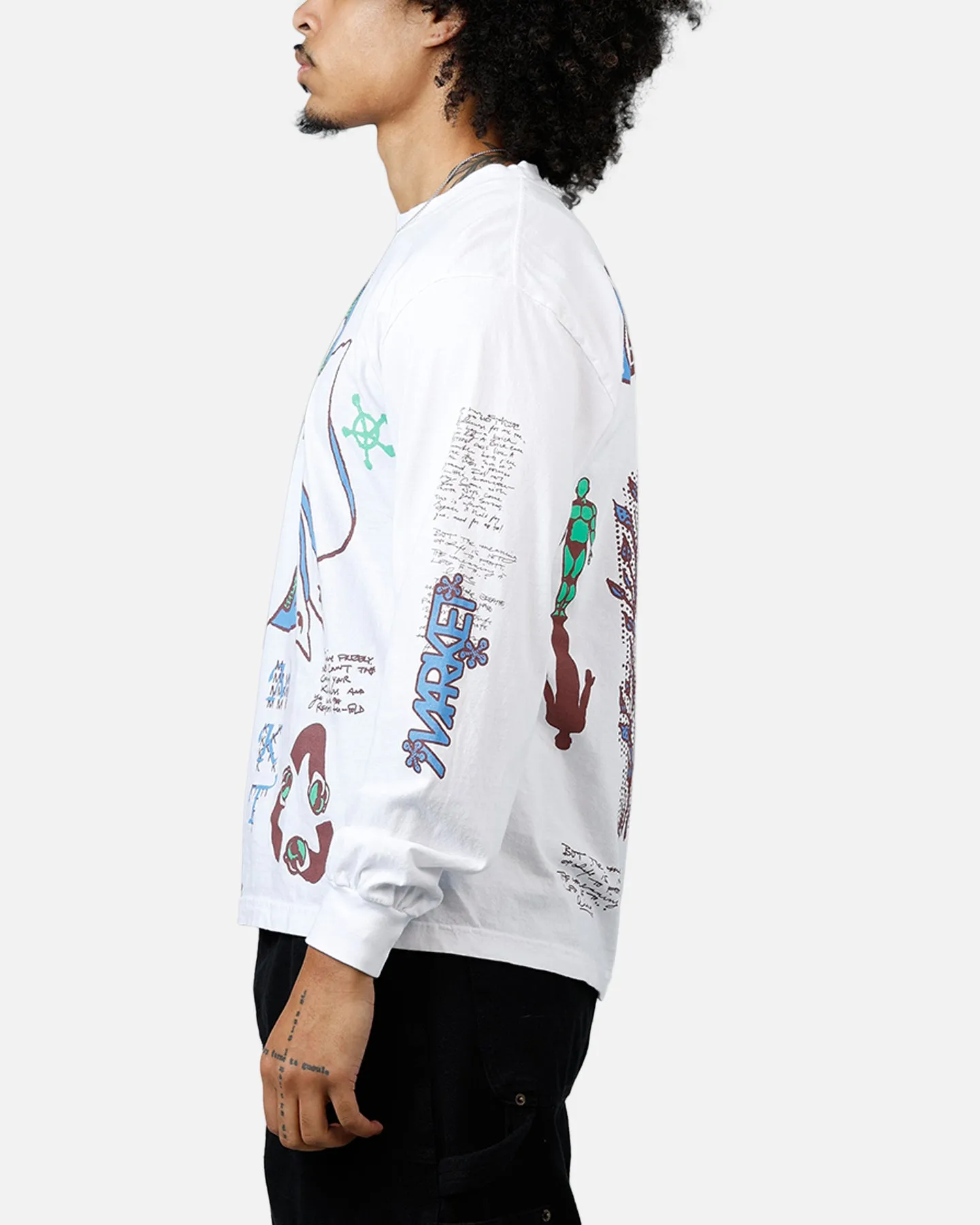 Market Peace Practice Long Sleeve T-Shirt White sold by Culture Kings product image thumbnail 5